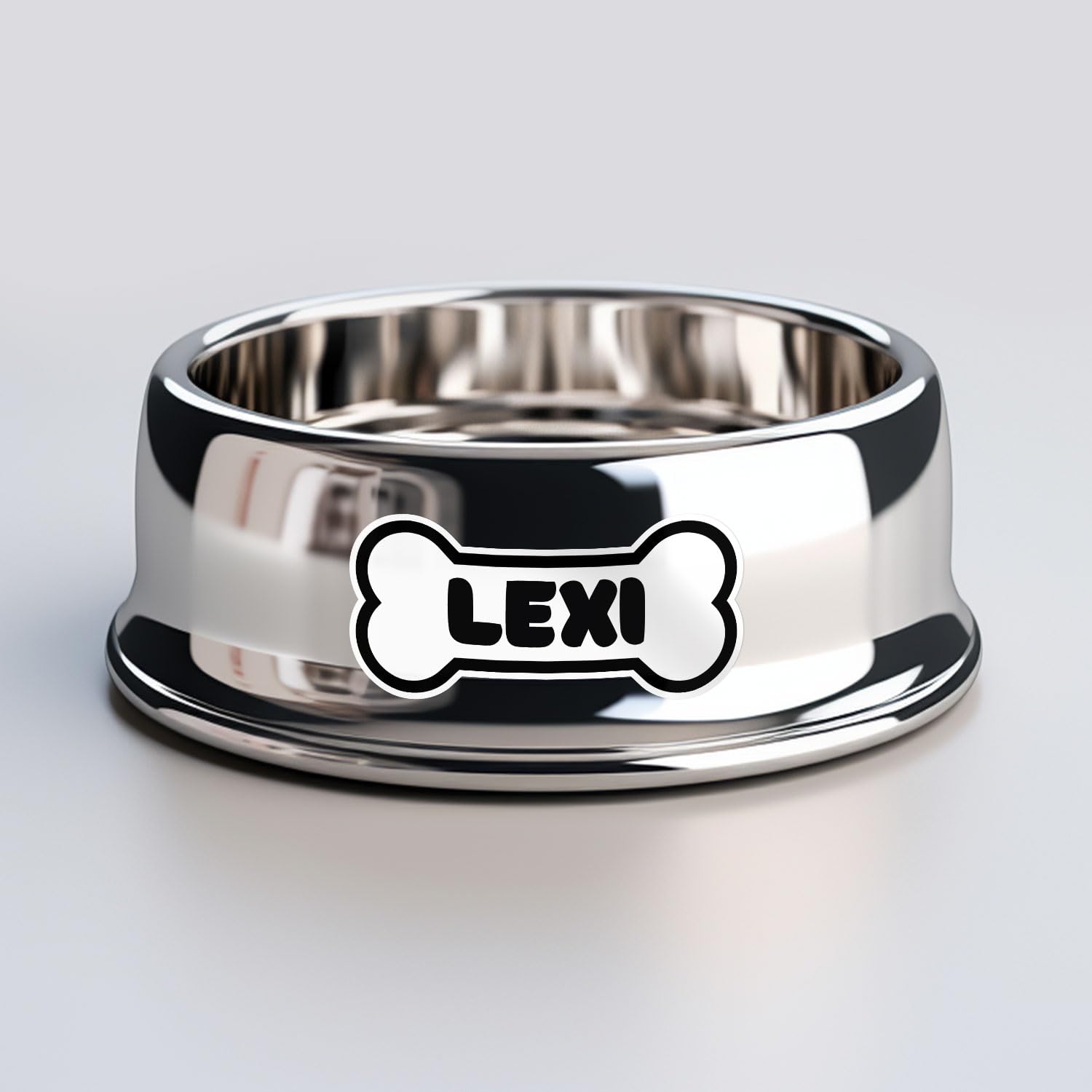 Lexi Dog Name Sticker - Waterproof Vinyl Decal For Car Bumper, Laptop, Water Bottle, Wall, And Window, Size - 8'' Longer Side