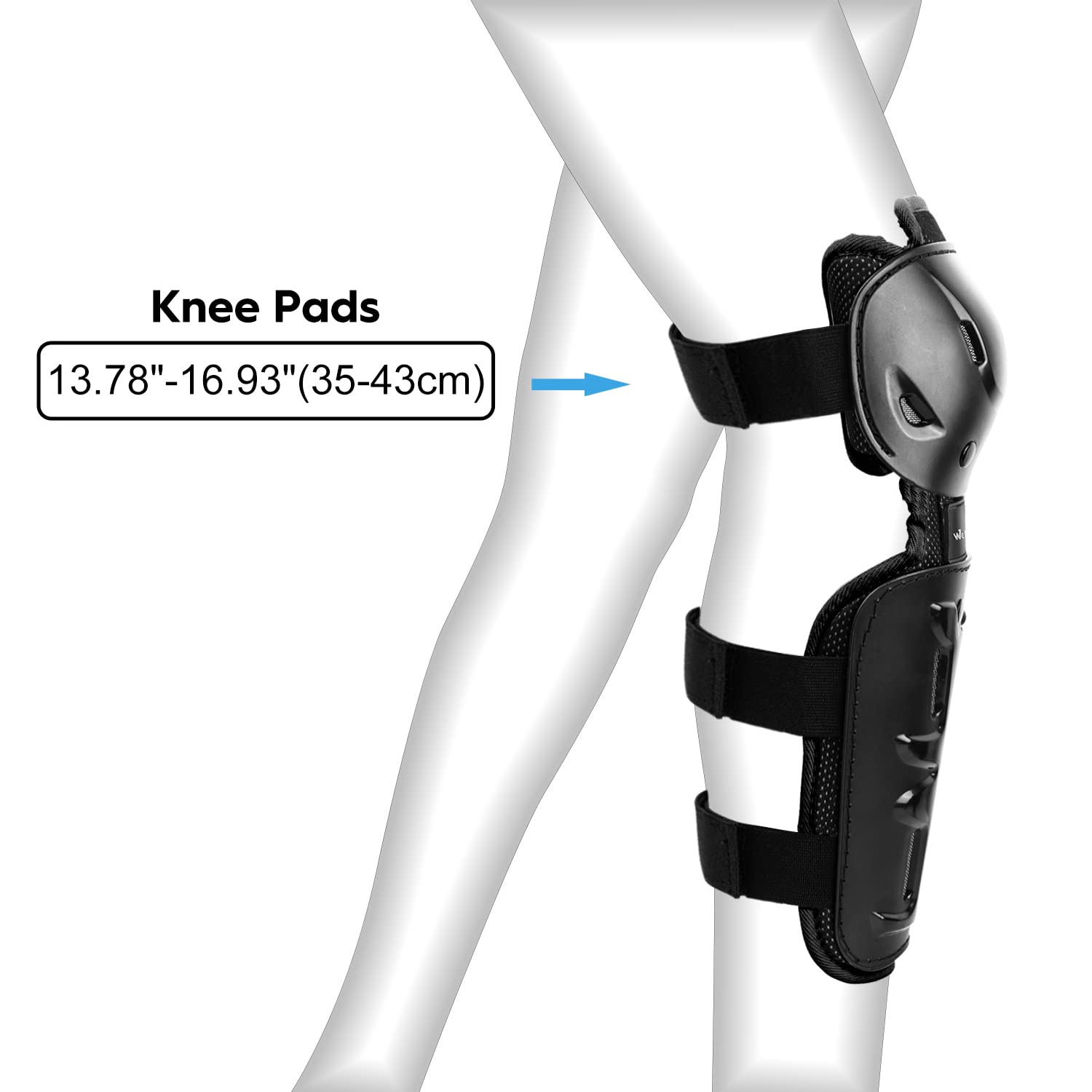 Webetop 4Pcs Knee Shin Guards Elbow Guards Adult Dirt Bike Protective Gear For Men Adjustable Elbow And Knee Pads Motocross Moun