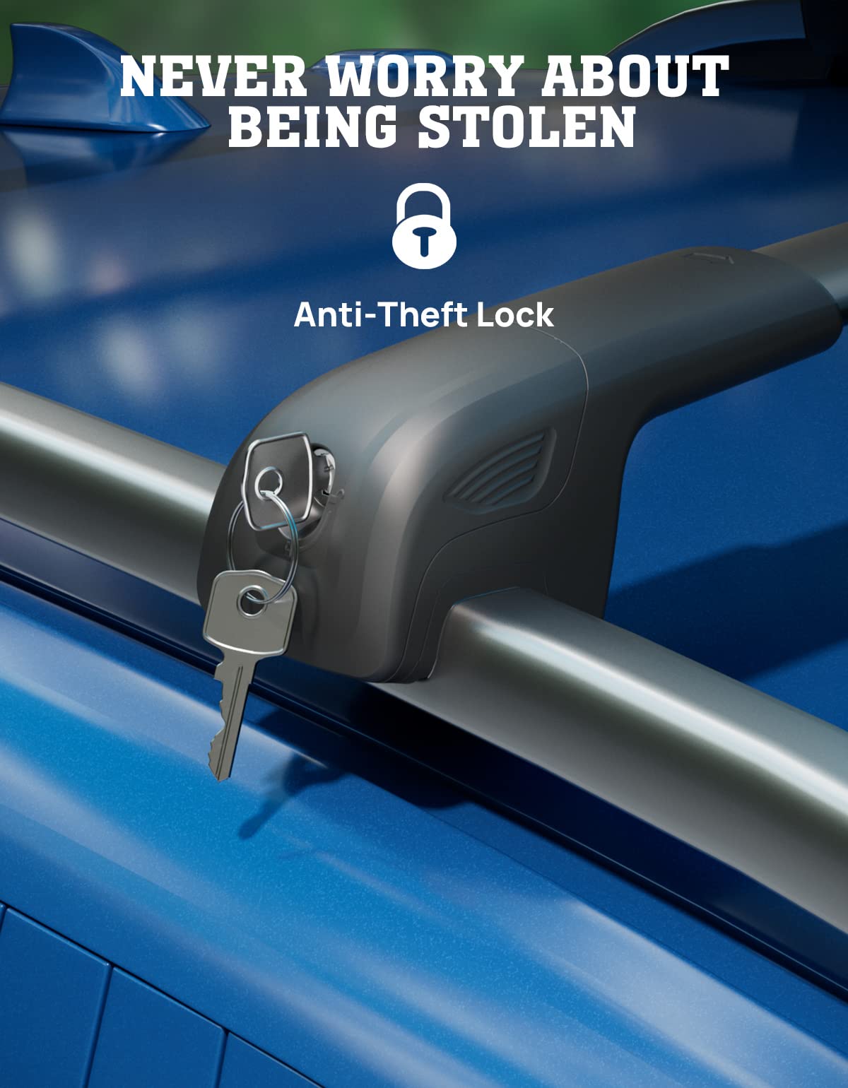 Hmmtyrack Car Roof Rack Cross Bars Compatible With Subaru Crosstrek 2018-2023 / Impreza 2017-2023, Lockable Aluminum Anti-Rust C