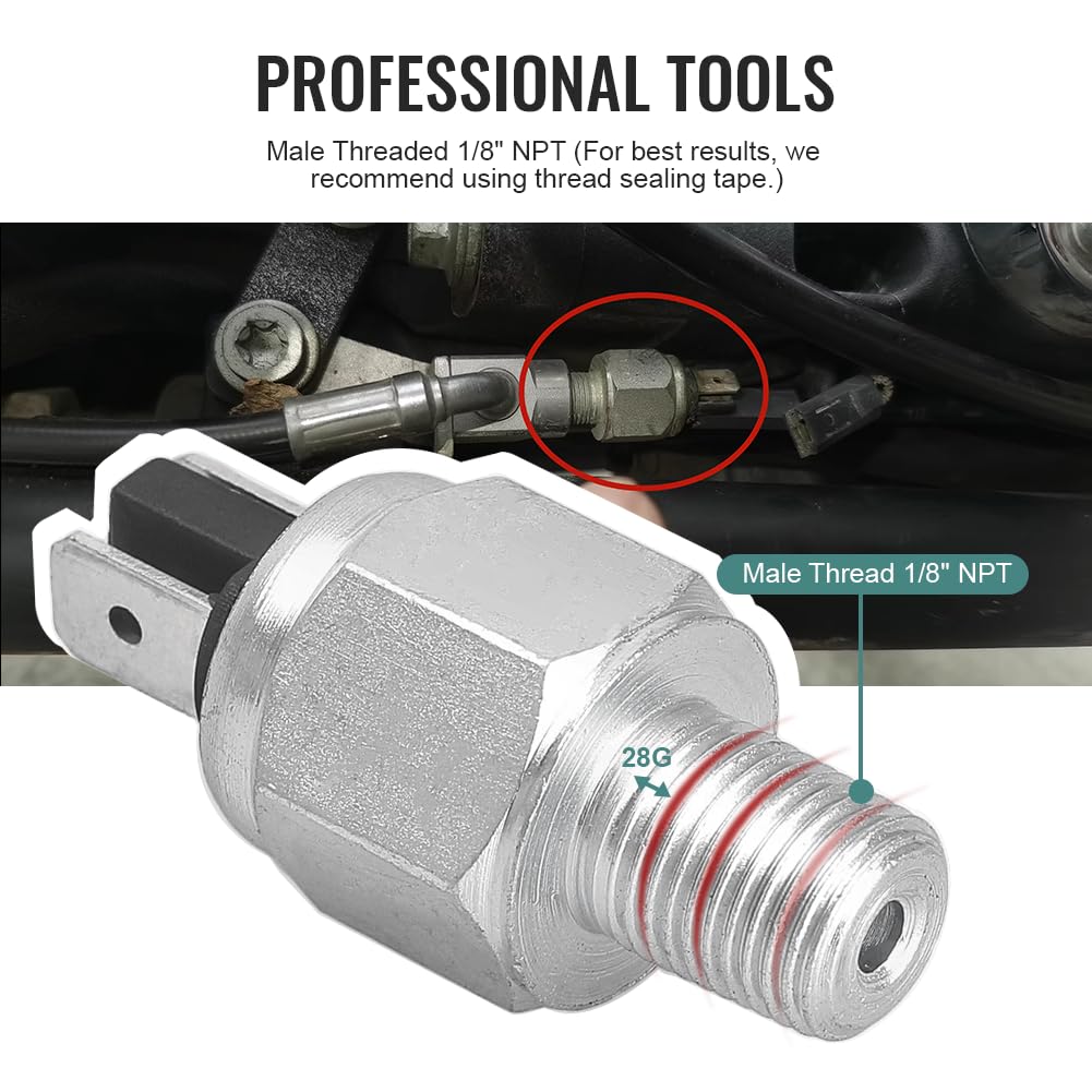 Gzyf Motorcycle Brake Switch For Harley Davidson 2003-2014 Touring, 2004-2014 Fxst (Replacement For 72023-51D/E)