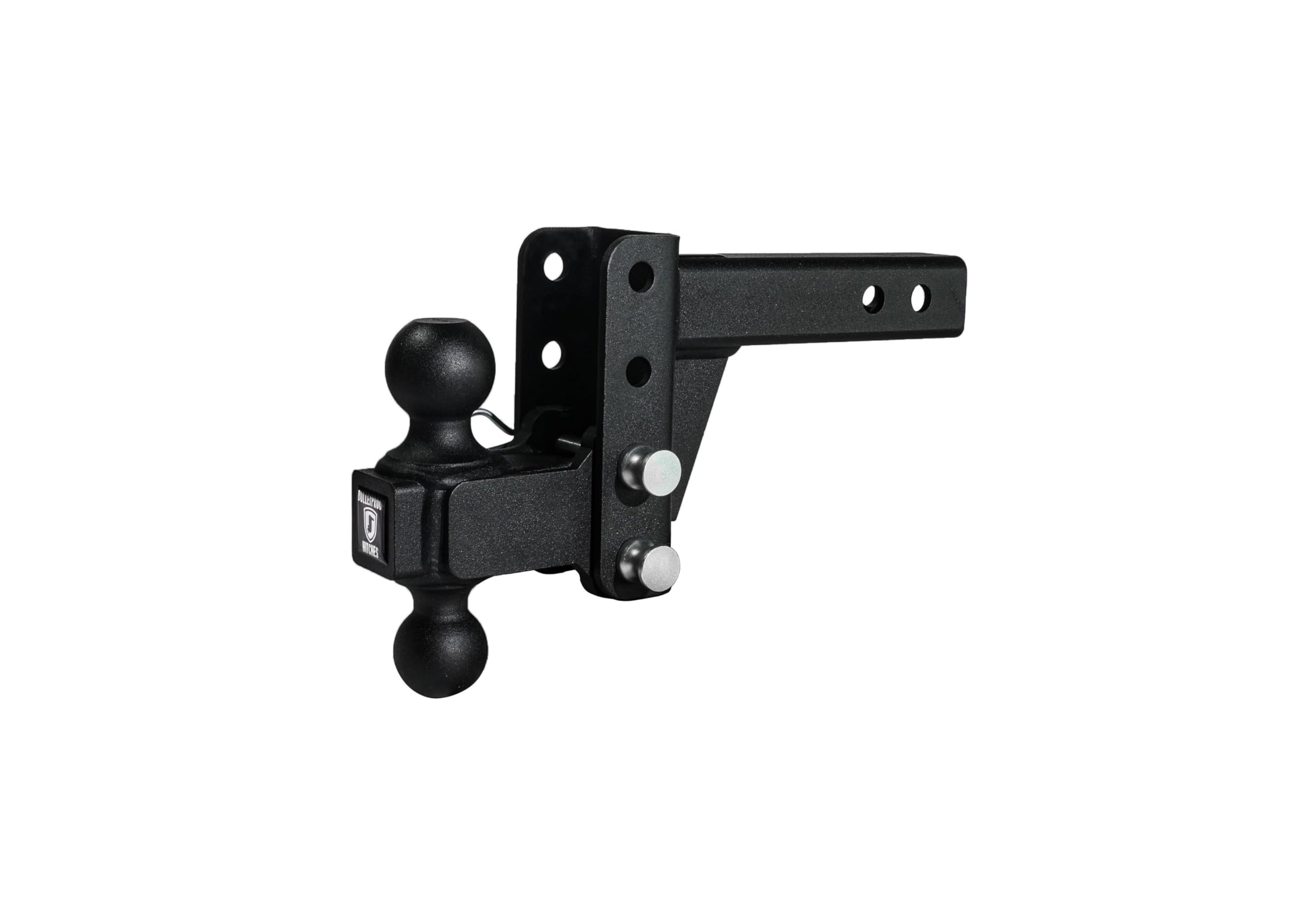 Bulletproof Hitches - 2.0'' Adjustable Medium Duty Trailer Hitch (14,000 Lb. Rating) - 2'' Drop/Rise Trailer Hitch With 2'' & 2-