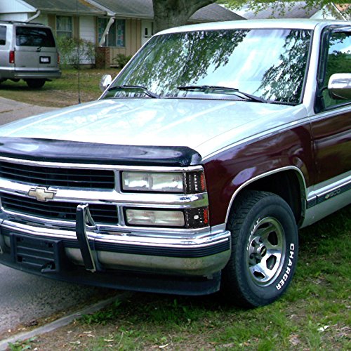 Spec-D Tuning Black Housing Clear Lens 4Pc Corner Lights Compatible With 1994-1998 Chevrolet Chevy C/K 1500 2500 3500, Silverado