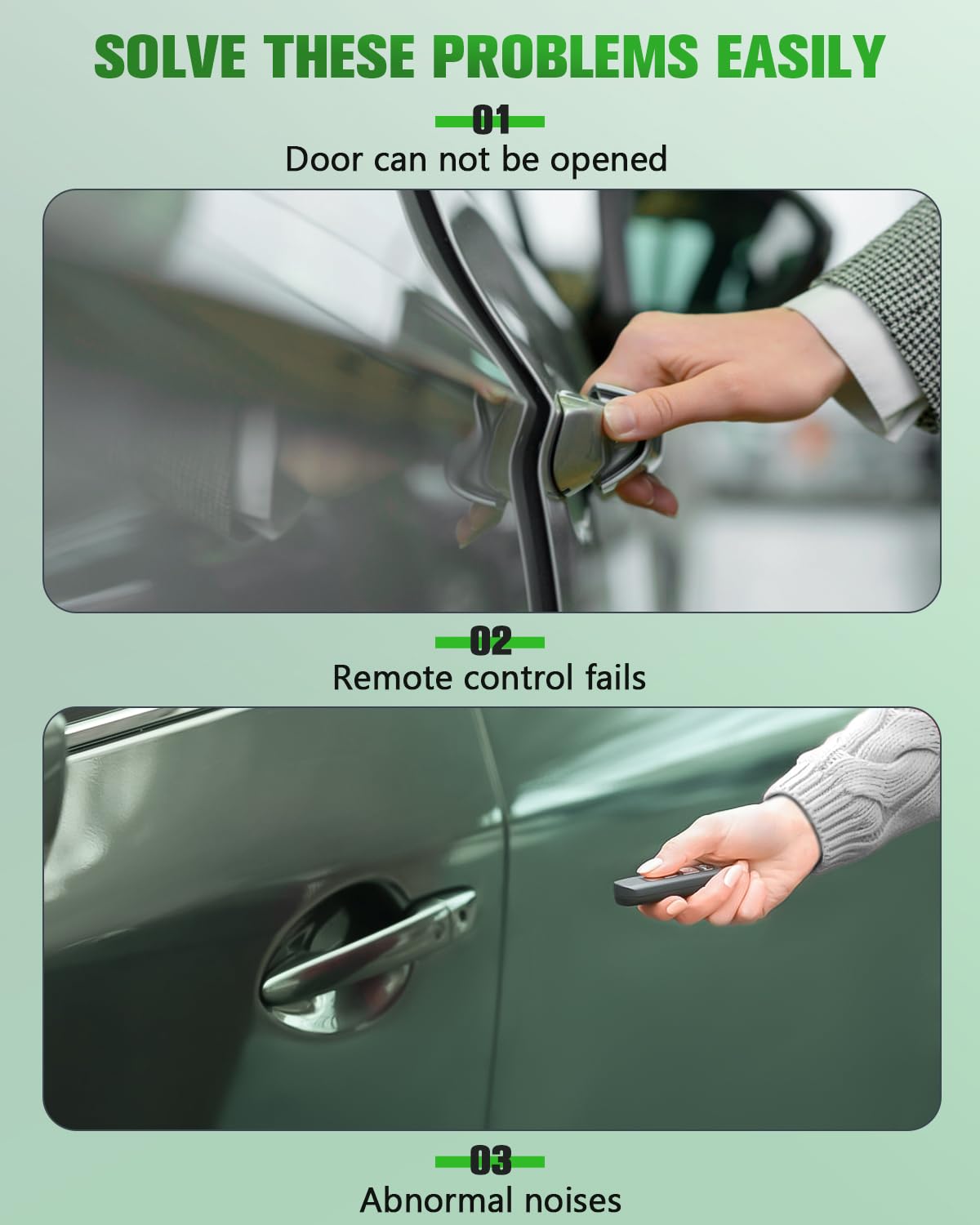 SCITOO Power Door Lock Actuators Rear Left Door Latch Replacement Fits for 2008-2014 for Cadillac CTS 931-398