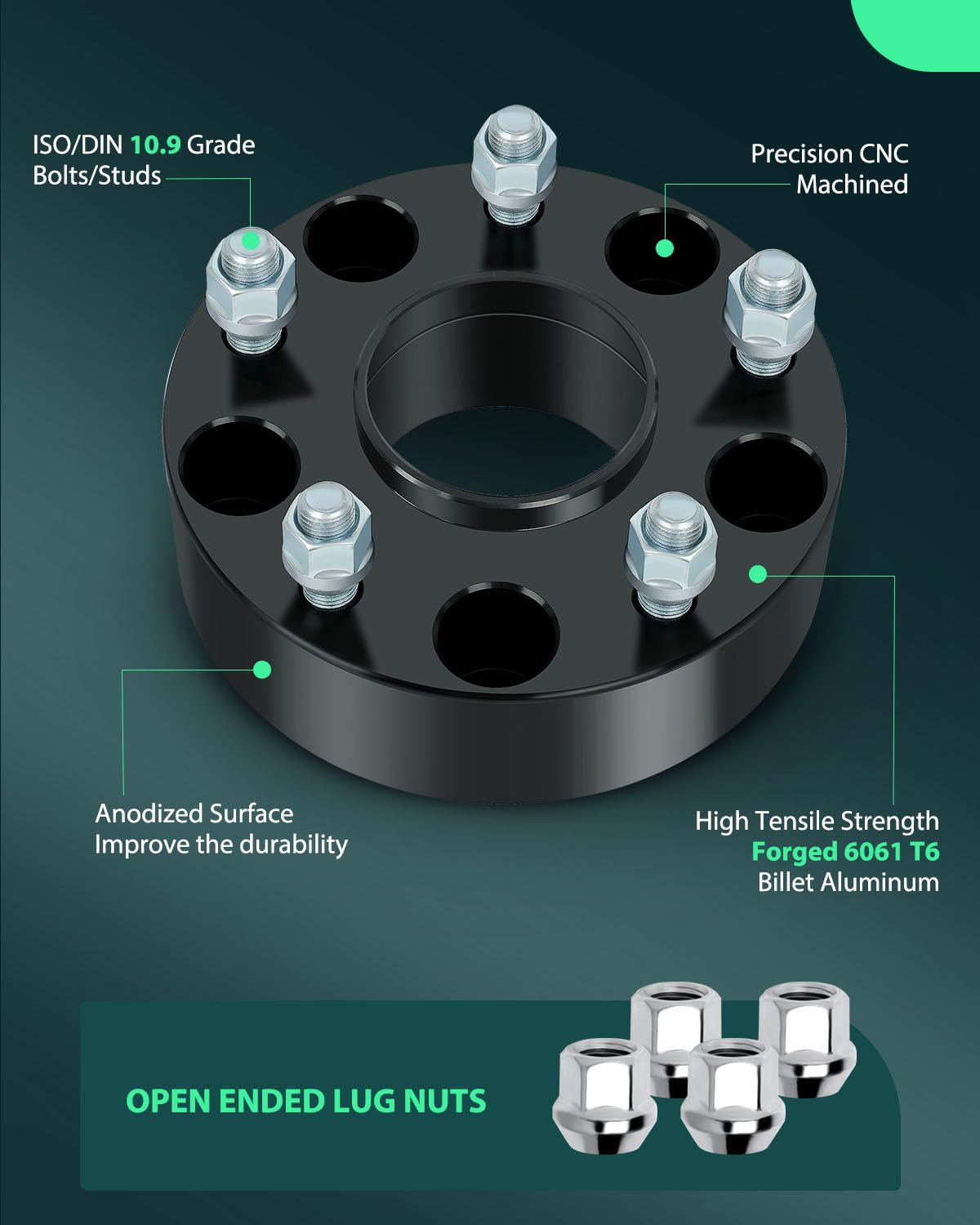 SCITOO 4Pcs 5x5.5 Wheel Spacers 2 inch Bore 77.8mm Studs 9/16'' 5 Lug Wheel Spacers Fit for Ram 1500 2011-2011,for Dodge Ram 150