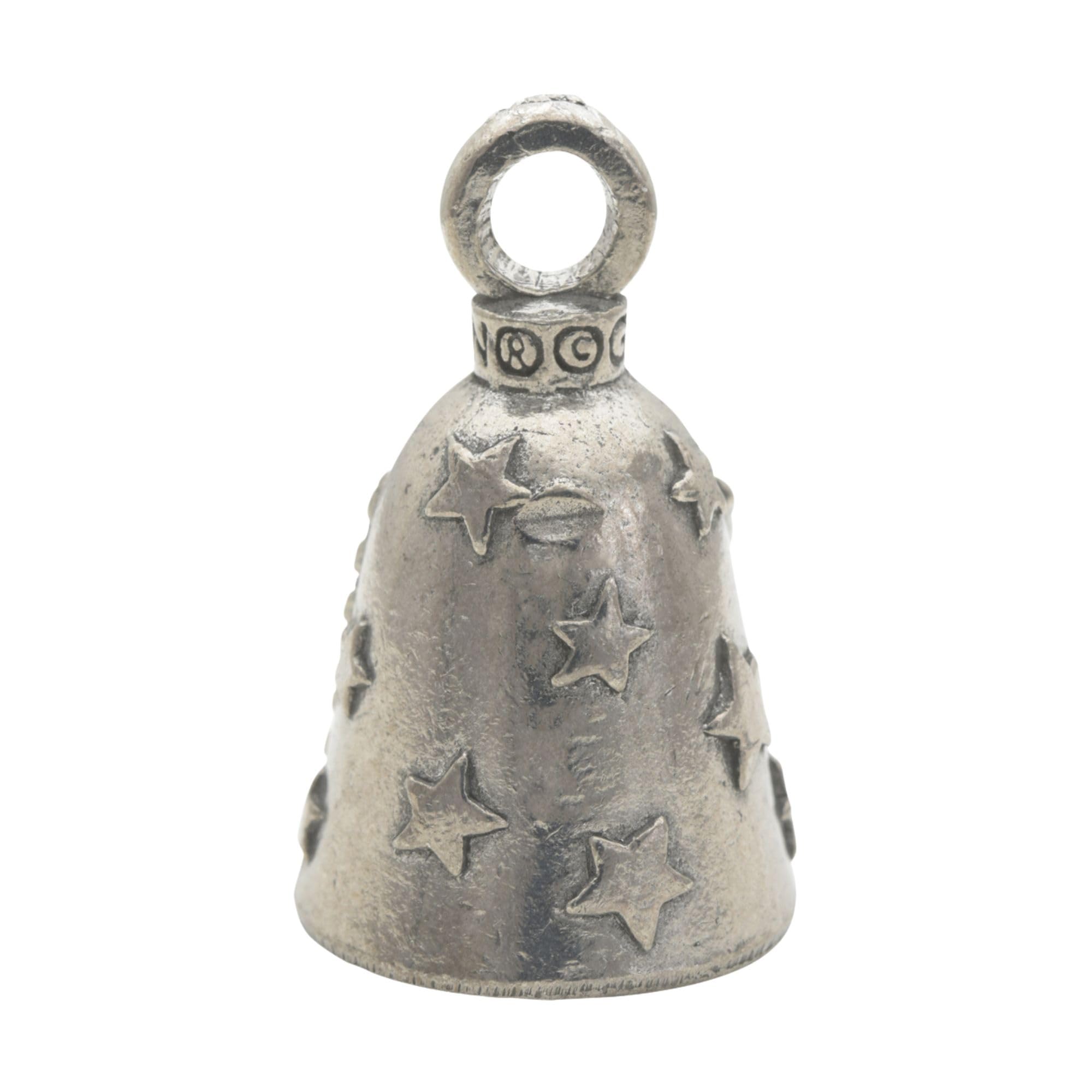 Guardian Bell Old Glory Bell Good Luck Bell W/Keyring & Black Velvet Gift Bag | Motorcycle Bell | Lead-Free Pewter | Good Luck G