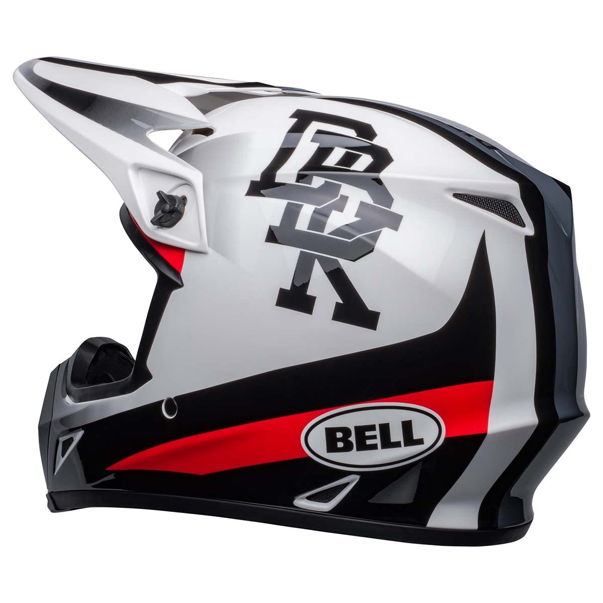 Bell Mx-9 Mips Dirt Helmet (Twitch Dbk Gloss White/Black - Medium)