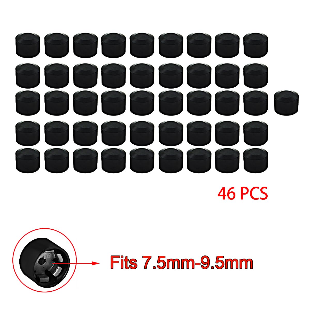 Motorcycle Bolt Covers Head Bolt Toppers Caps Black Kit for Harley 2017-2023 Touring Road King Street Glide Road Glide 2018-2023