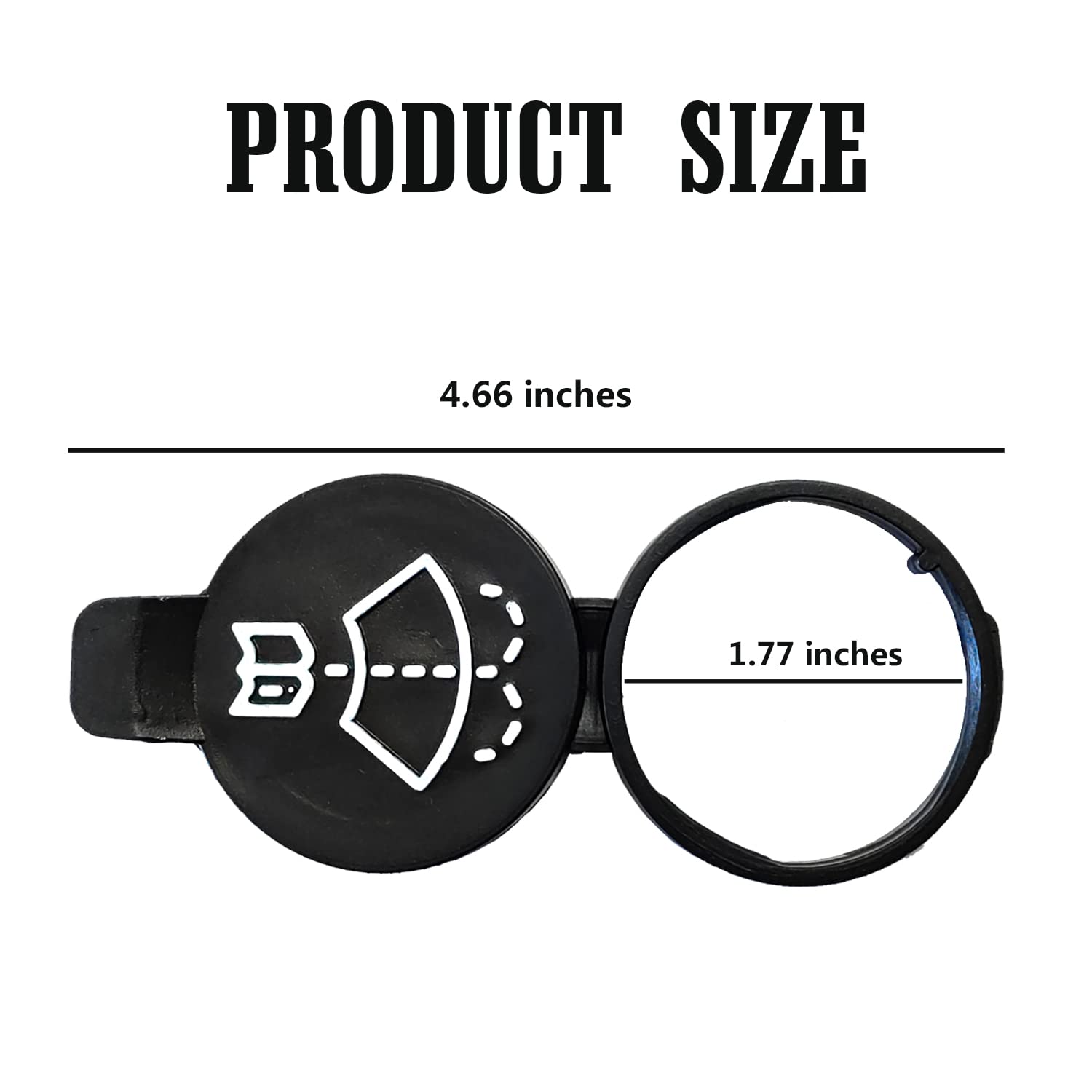 Rydowenna Windshield Wiper Washer Fluid Reservoir Tank Bottle Cap Replacement Cap Compatible with GMC Chevrolet Buick Cadillac 1