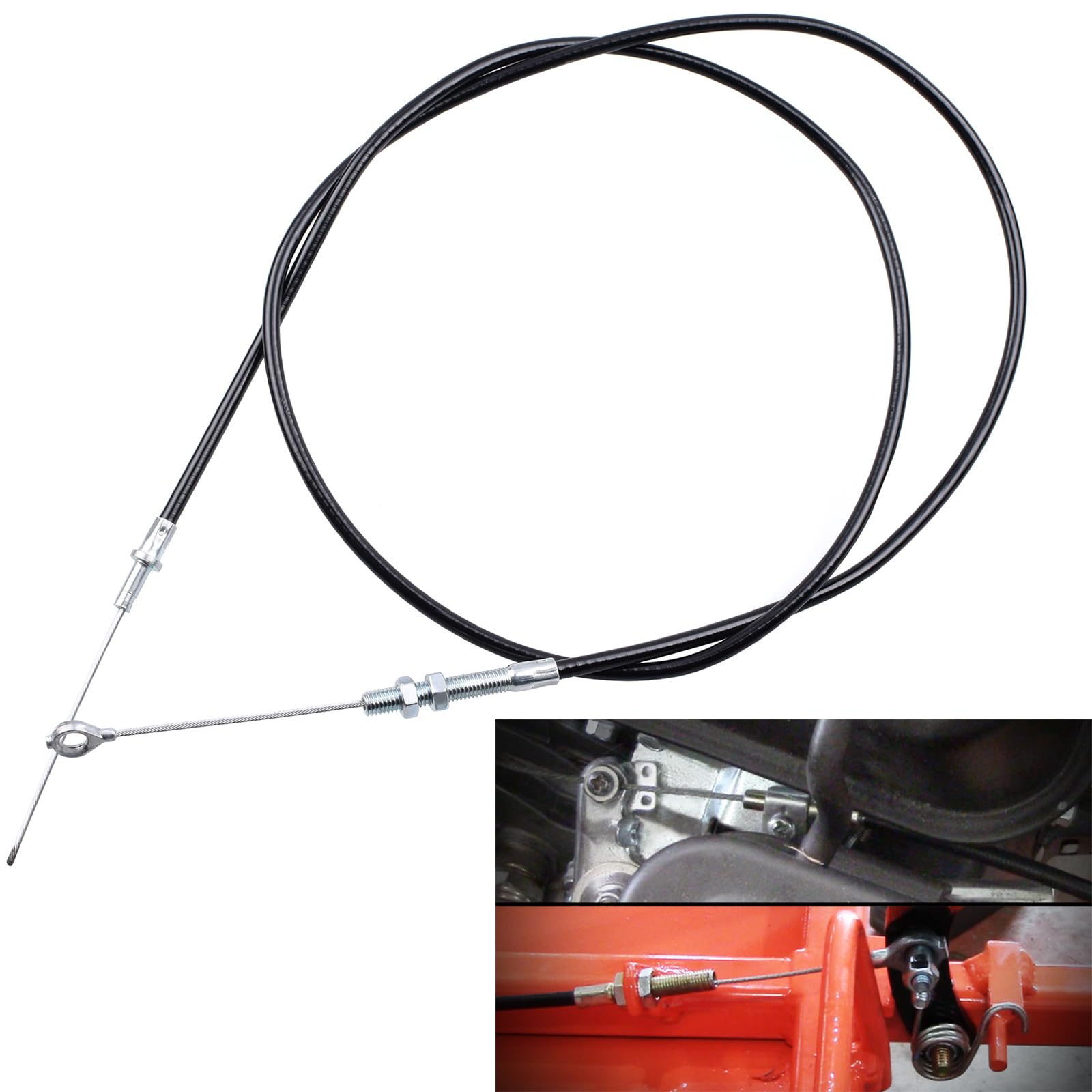 Heymaillc 60 Inch Go Kart Throttle Cable For Manco 8252-1390 Predator 212Cc Gx160 Gx200 196Cc Asw Kandi American Sportworks Yerf Dog Go Kart Go Cart Parts