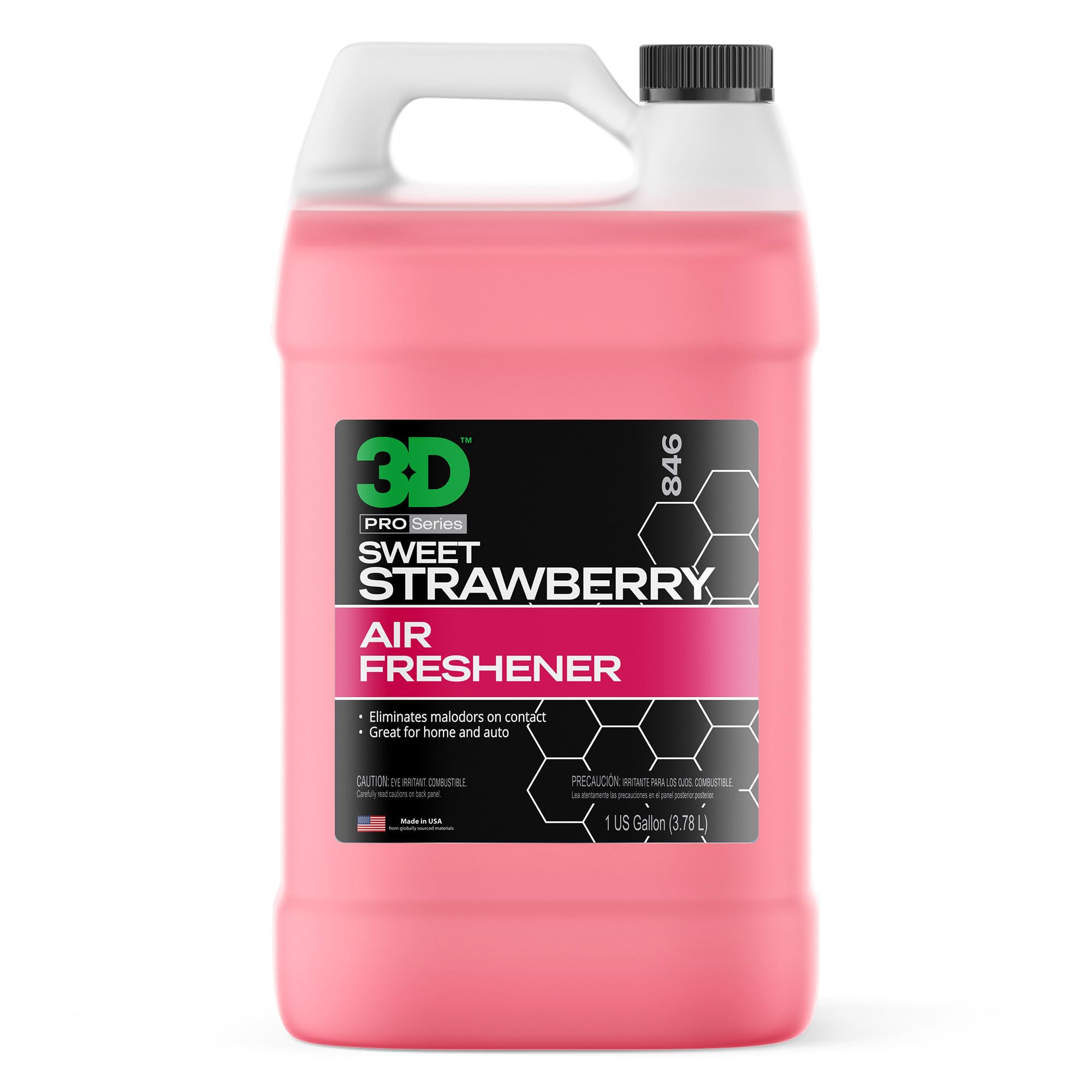 3D Water Based Odor Eliminator | Made In Usa | All Natural | No Harmful Chemicals | Air Freshener (Sweet Strawberry Scent)