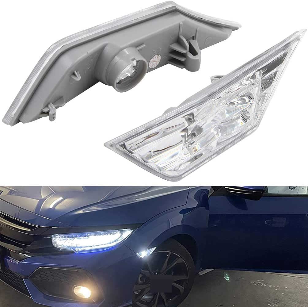 Njsbyl Civic Side Marker Light For Honda Civic Sedan Coupe Hatchback 2016 2017 2018 2019 2020 2021 2022 Side Marker Turn Signal