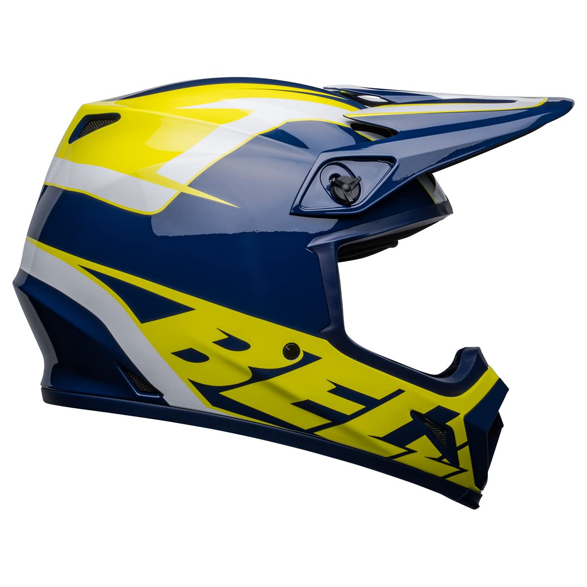 Bell Mx-9 Mips Dirt Helmet (Spark Gloss Blue/Yellow - 2X-Large)