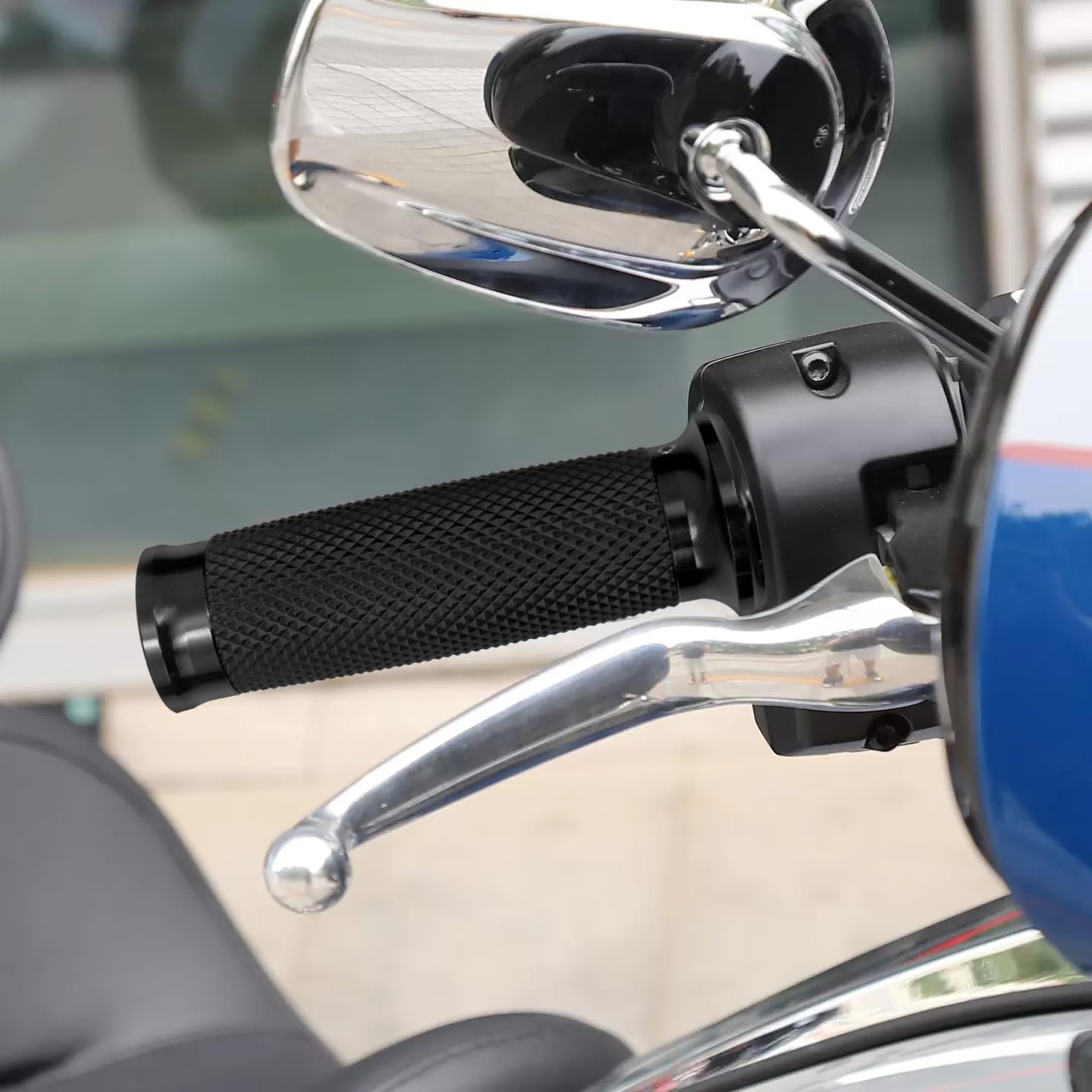 Hdbubalus 1'' Electronic Throttle Handlebar Grips Motorcycle Hand Grips Fit For Harley Street Electra Road Glide Road King