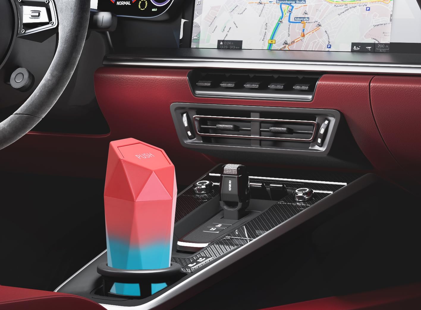 Ginsco Car Trash Can With Lid, 2 Pack Mini Car Cup Holder Trash Can, Car Garbage Can Car Accessories For Interior, Leakproof Sma