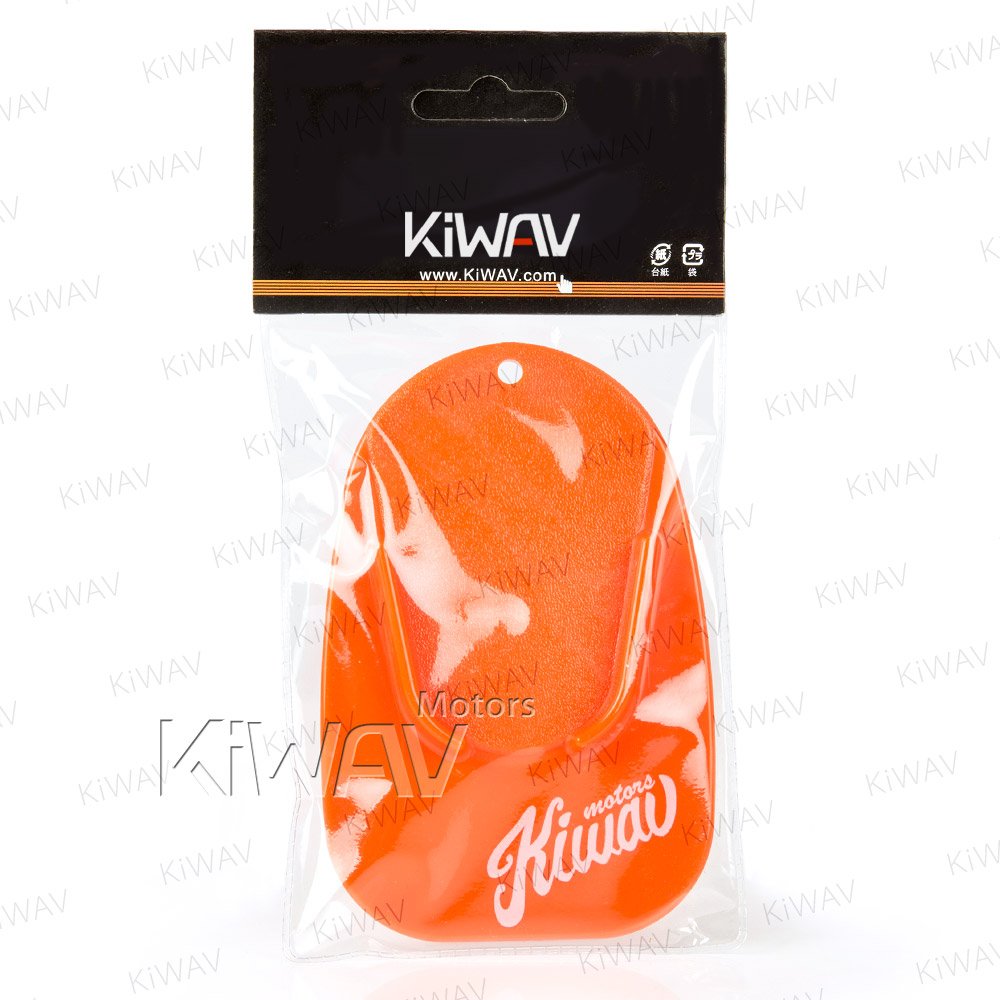 KiWAV Motorcycle Motocross Kickstand pad Support Orange x1 Piece Soft Ground Outdoor Parking Anti Sinking
