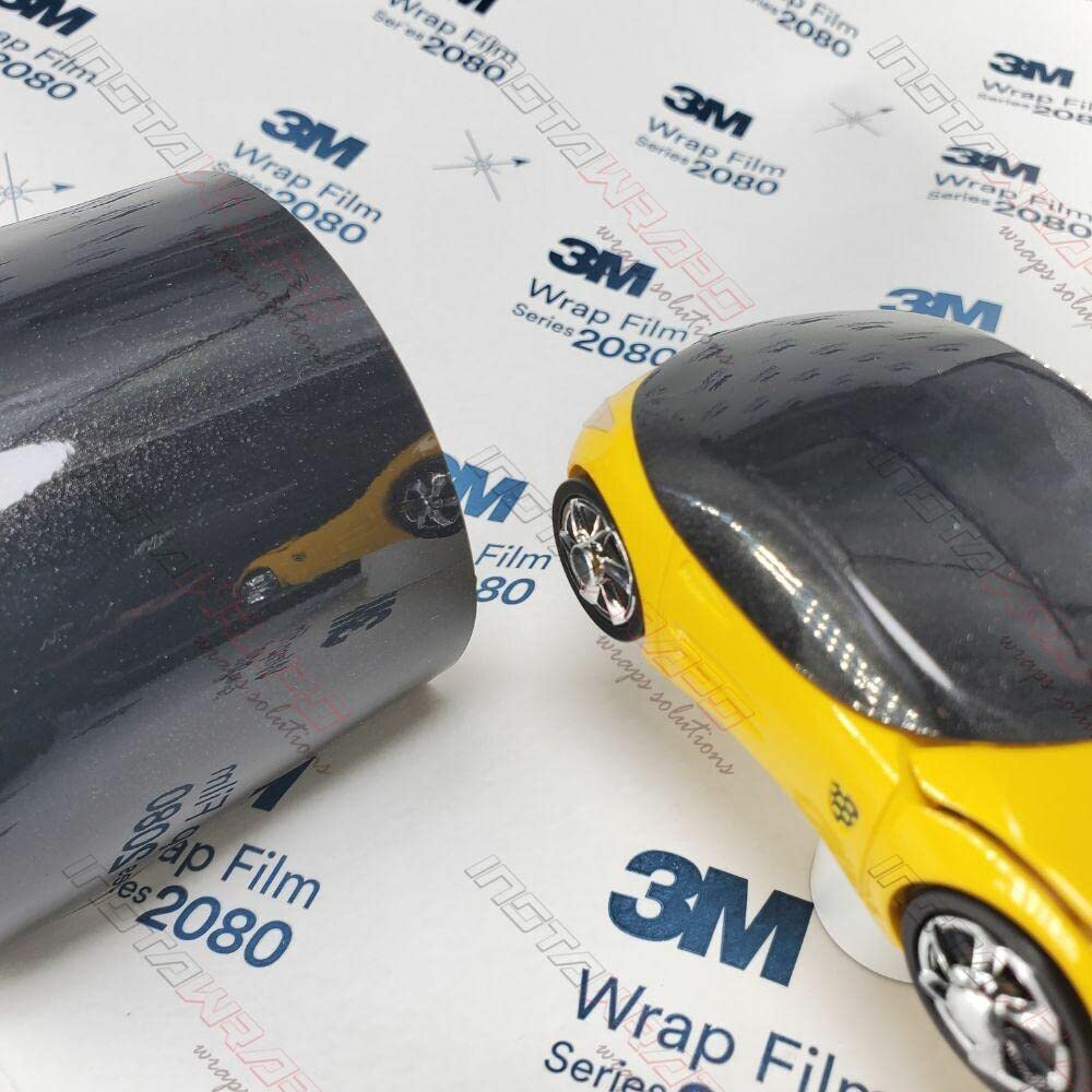 3M 1080 G212 Gloss Black Metallic 5Ft X 1Ft (5 Sq/Ft) Car Wrap Vinyl Film