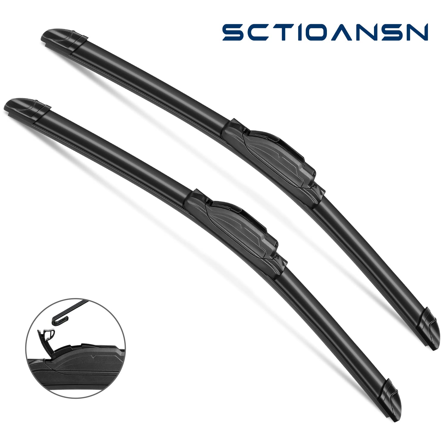 3 Wipers Set For Nissan Leaf 2011-2019 , Windshield Wiper Blades Original Equipment Replacement Front And Rear- 26'/16'/10B' (Pack Of 3) J- Hook