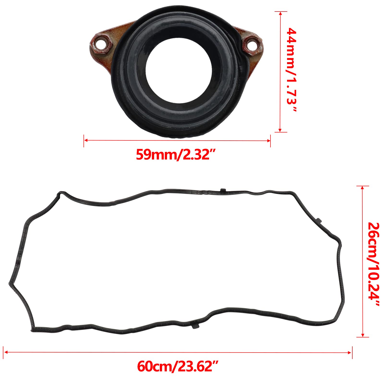 Engine Valve Cover Gasket Set Replace 12030-5A2-A01 For 2013-2017 Honda Accord 2DR EX EXL LX-S Models,2013-2014 Honda Accord 4DR