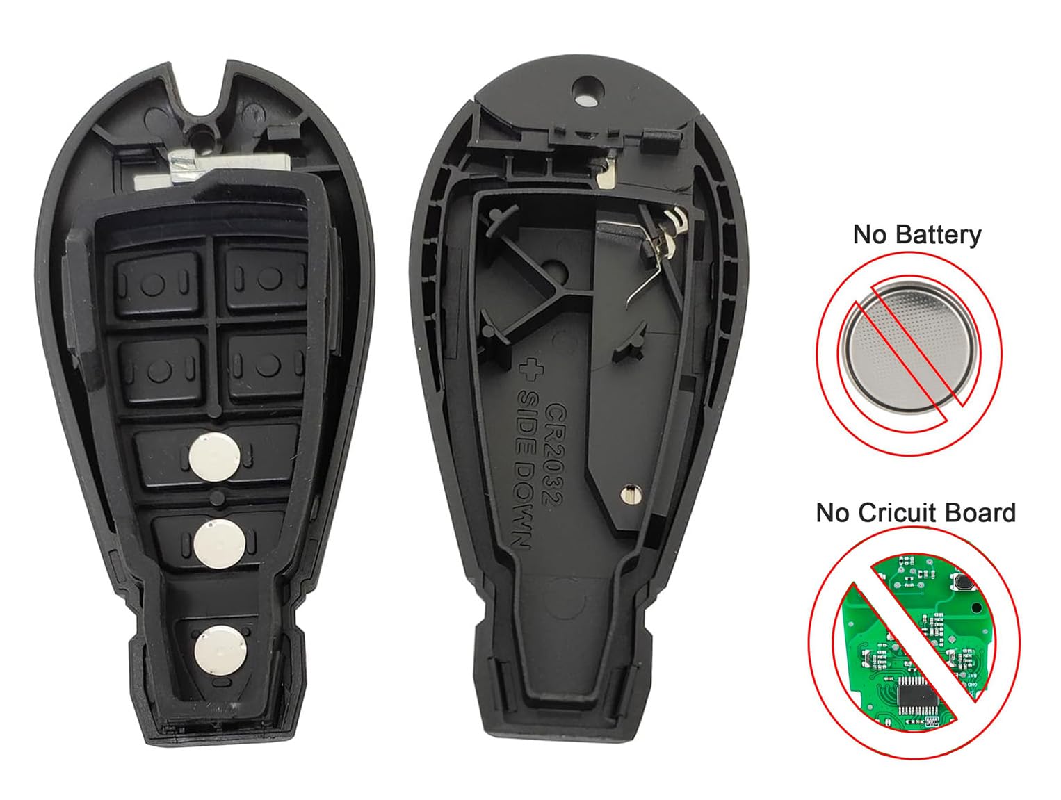 Horande Replacement Key Fob Cover Fit For Dodge Ram 1500 2500 3500 Caravan Jeep Grand Cherokee Chrysler Town Country Dodge Duran