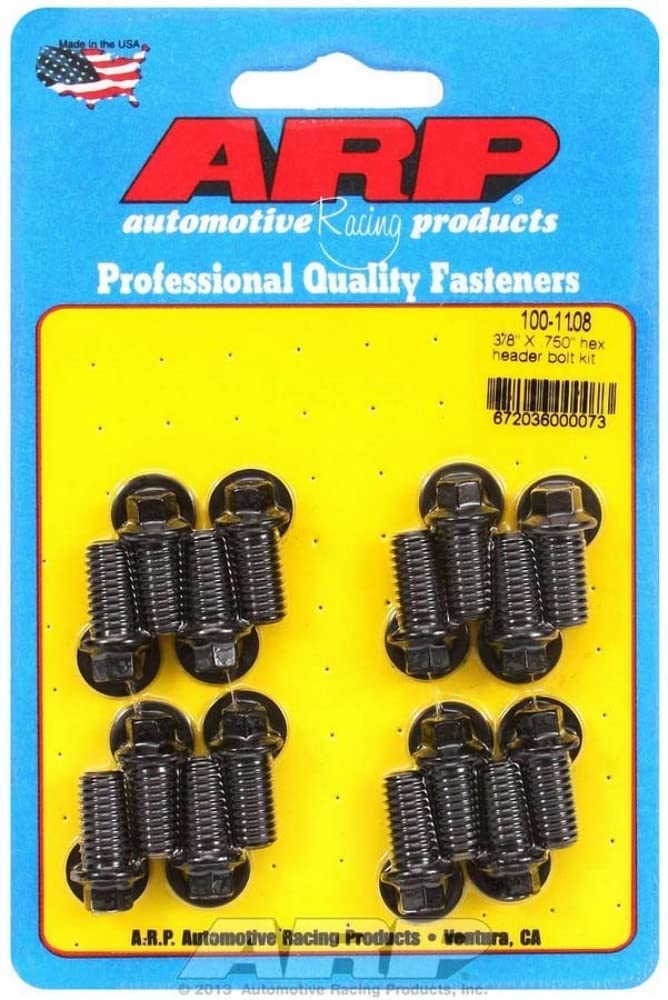 Header Bolt Kit (Black Oxide Hex Bolt Uhl=.750 16 Pieces.)