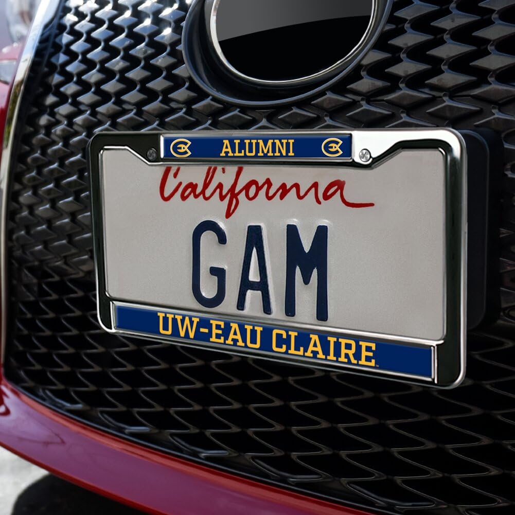 University of Wisconsin-Eau Claire Alumni Full Size Standard License Plate Metal Frame