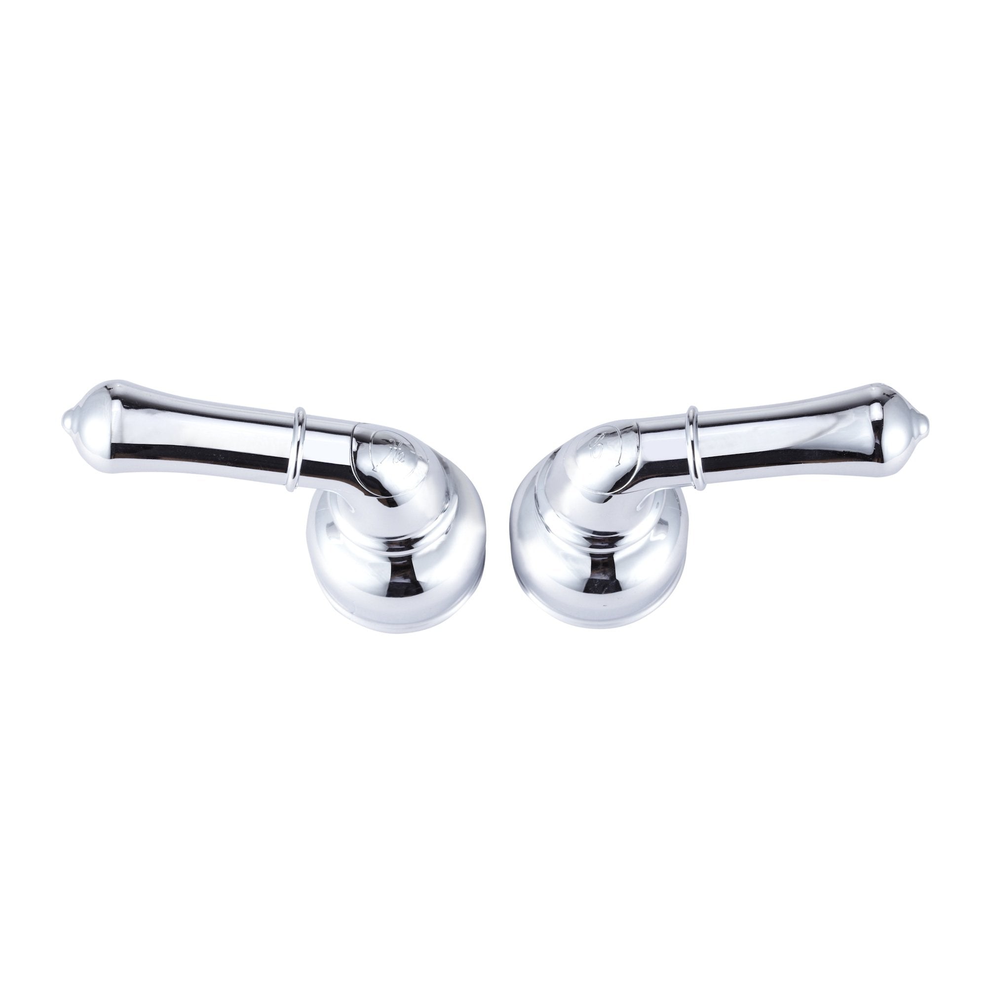 Dura Faucet DF-RKC-CP RV Replacement Hot and Cold Classic Handles - Metallic Plating Over ABS Models Only (Chrome Plated Over AB