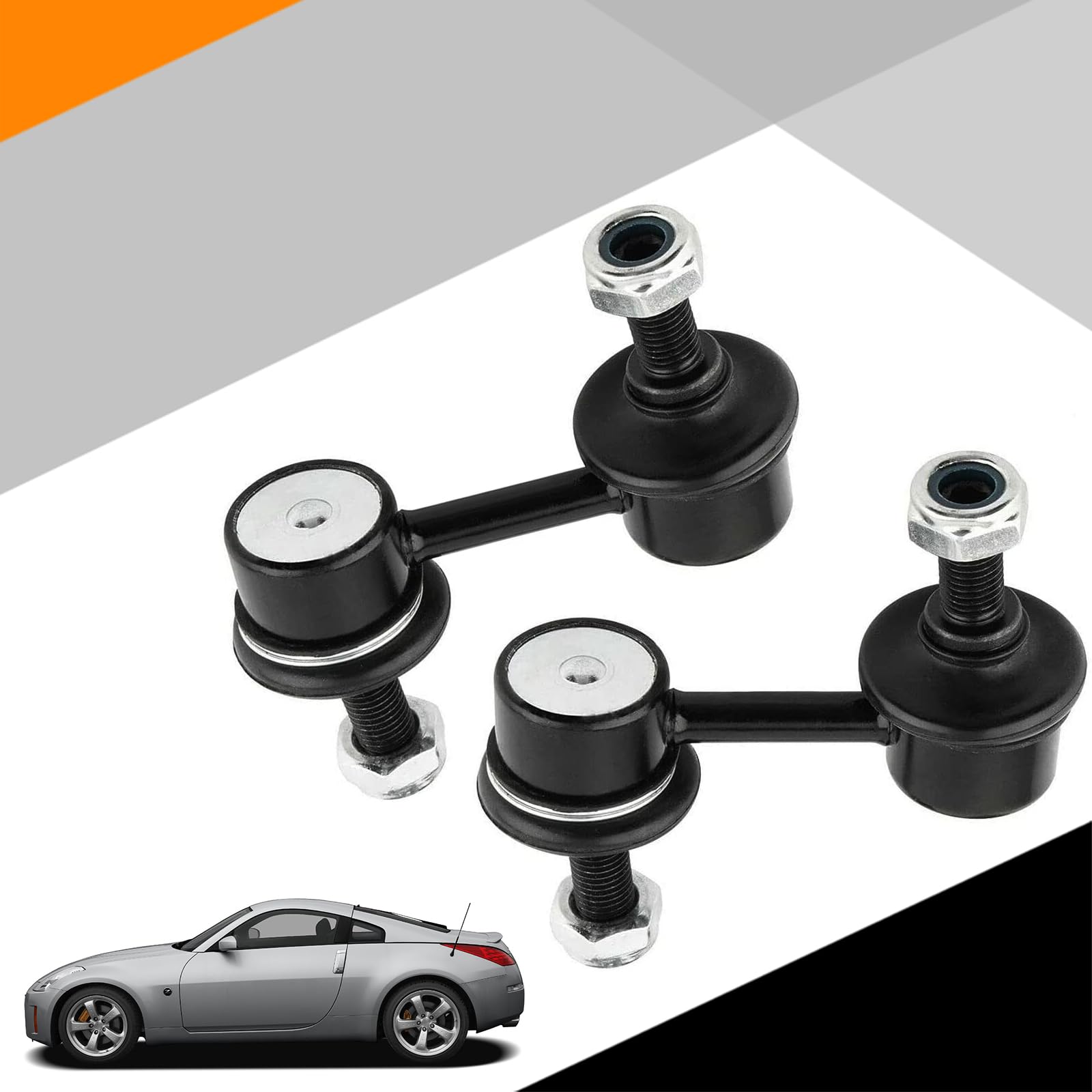 Xopiyao K750100 K750101 2Pcs Front Sway Bar Link Compatible With 2003-2007 G35 2003-2009 350Z,Pair Driver And Passenger Side Sta