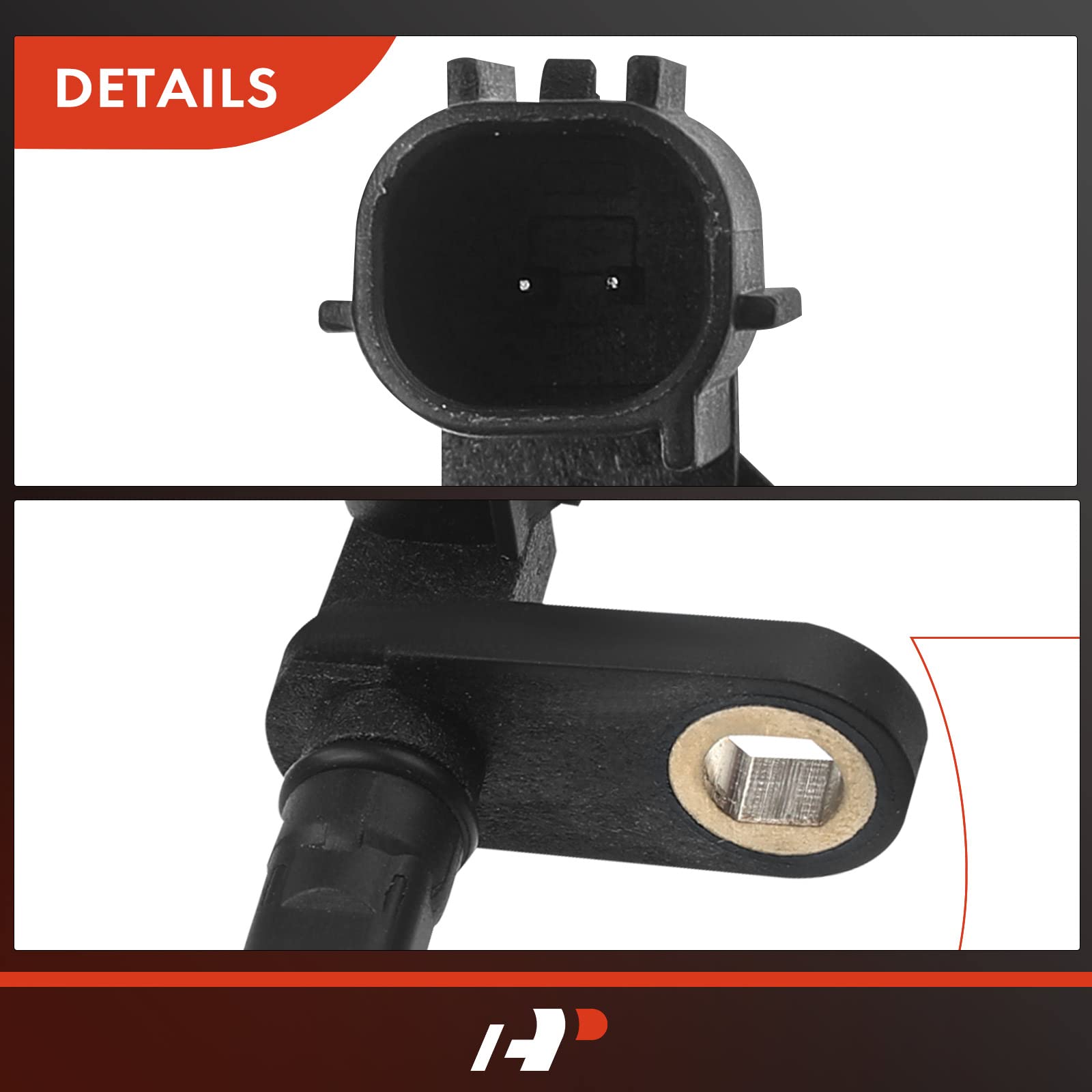 A-Premium Left ABS Wheel Speed Sensor - Compatible with Toyota Models - Sequoia 2008-2017, Tundra 2007-2017 - Driver Side, Replaces 689543-0C020, 6895430C020