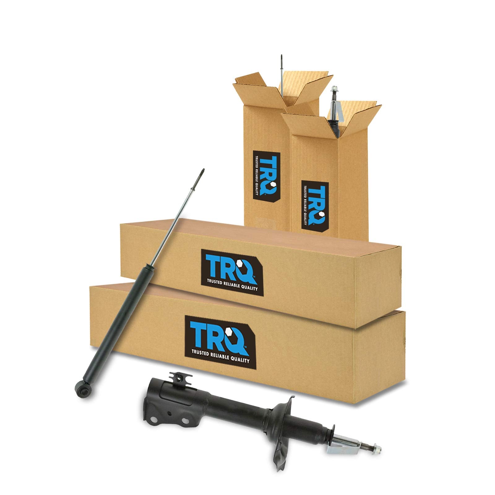 Trq Front And Rear Shock Absorber Set Compatible With 2004-2006 Scion Xa Xb