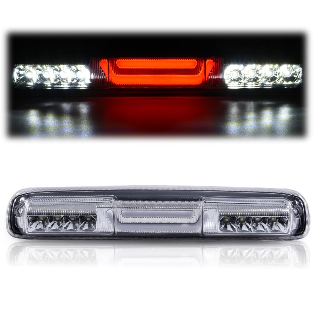 Pit66 3Rd Brake Light Compatible With Chevy Silverado 1500 2500 3500 & Hd Models (99-06 Silverado/Sierra)