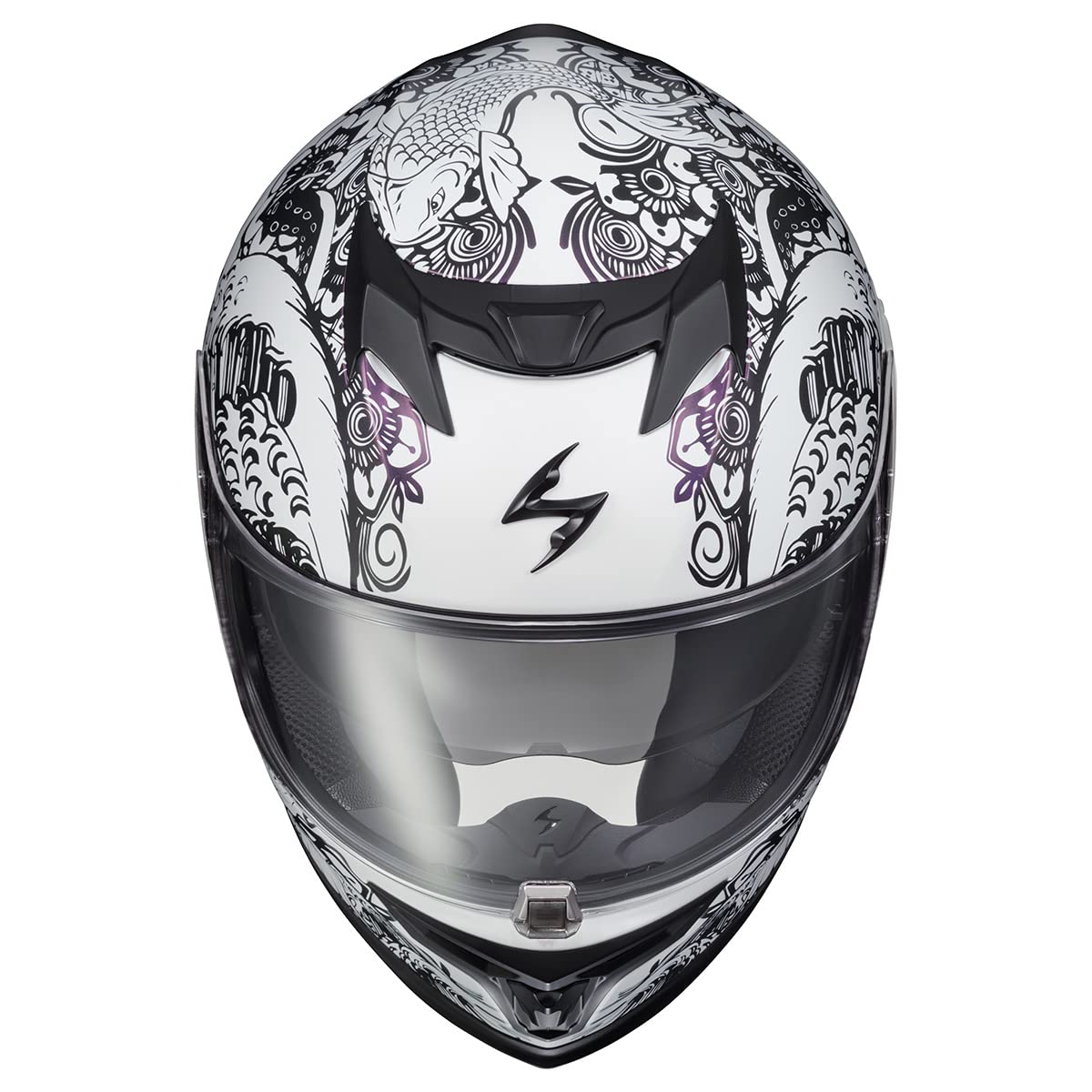 ScorpionEXO T520 Full Face Motorcycle Helmet - Bluetooth Ready, X-Small, White/Chameleon, DOT ECE Certified, Model T52-1112