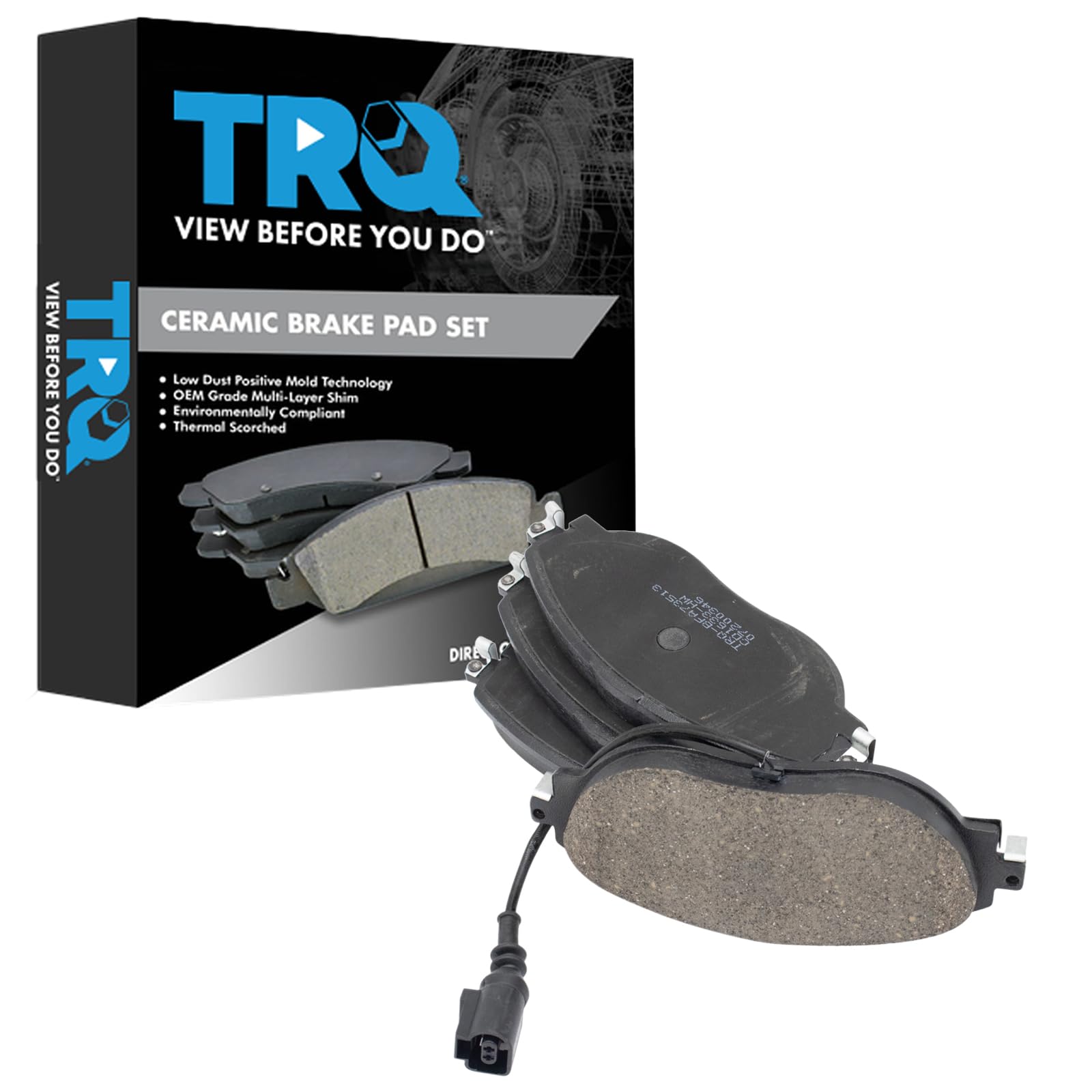 Trq Front Brake Pads Ceramic Compatible With 2019-2020 Audi A3 Quattro 2019-2021 Q3 2015-2020 S3 Volkswagen Arteon 2012-2016 Cc