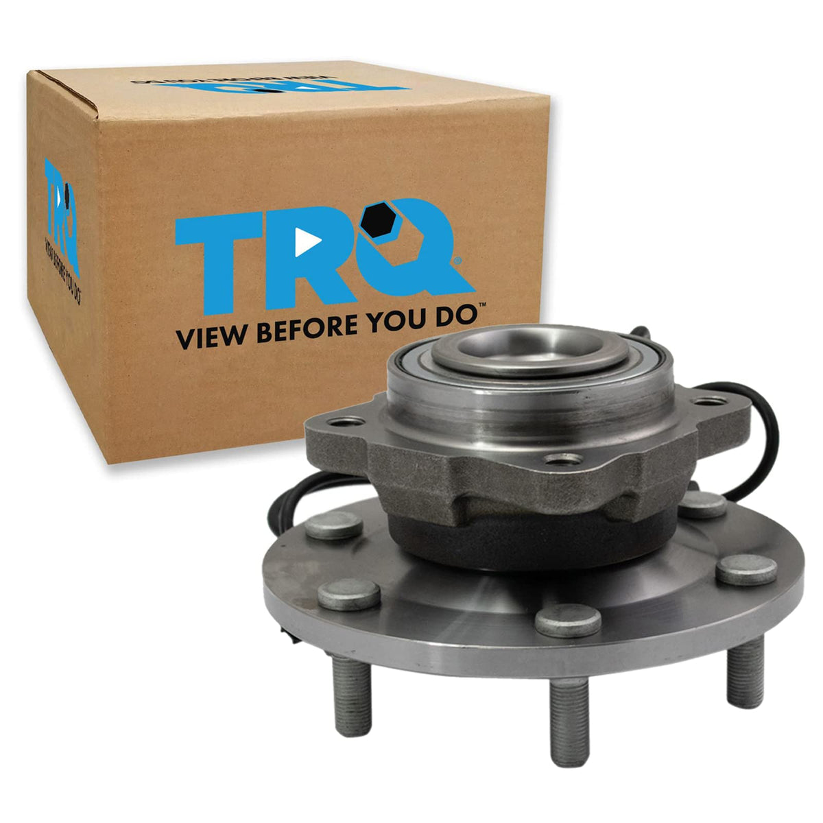 Trq Rear Passenger Side Wheel Bearing & Hub Assembly With Abs Sensor Compatible With 2012-2015 Nissan Armada