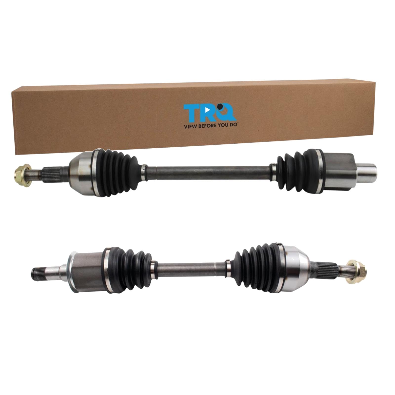 Trq Front Cv Axle Shaft Assembly Set Compatible With 2008-2014 Cadillac Cts 2004-2009 Srx 2005-2011 Sts