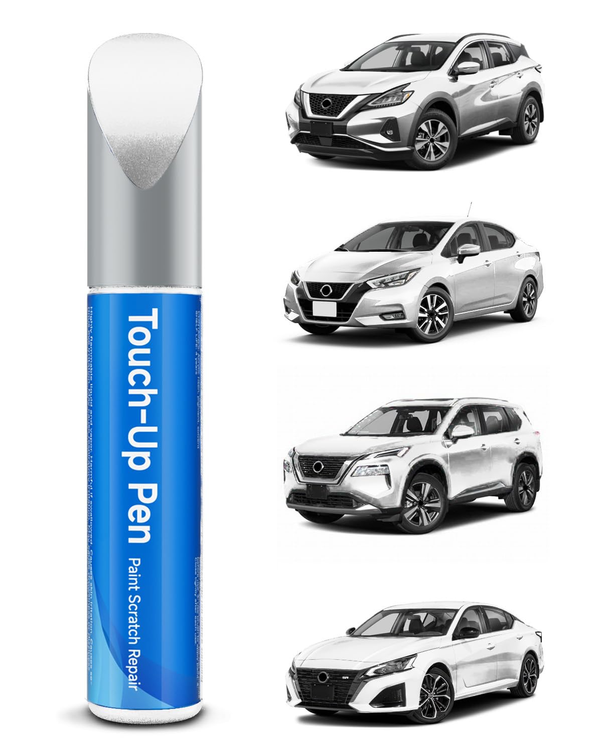 Touch Up Paint Compatible with Nissan Exact Match Touch Up Paint Car Scratch Repair (Radiant Silver Metallic (K12))
