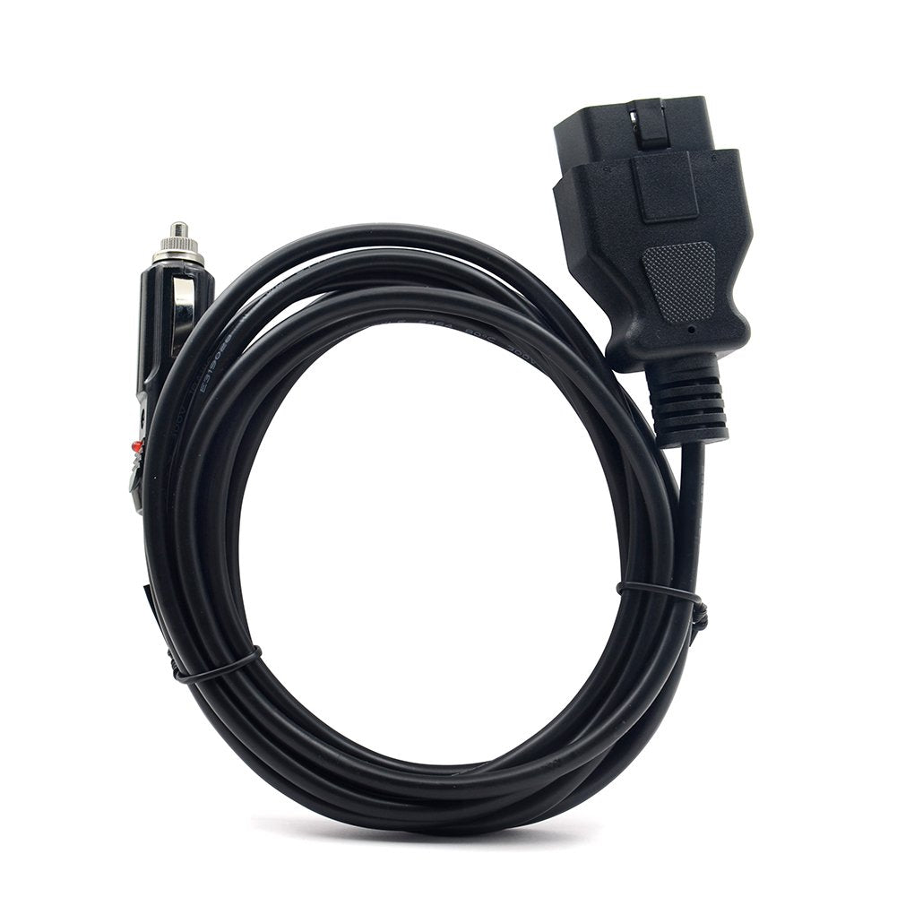 Vstm Obd Ii Vehicle Ecu Emergency Power Supply Cable Memory Saver (3Meter) With Alligator Clip-On 12V Car Battery Cigarette Lighter Power Extension Socket