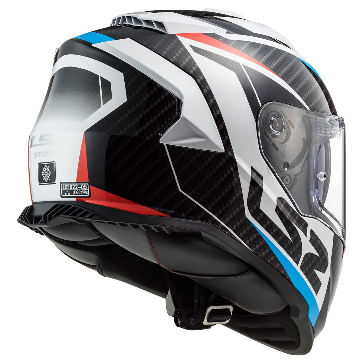Ls2 Helmets Assault Full Face Motorcycle Helmet W/Sunshield (Racer White/Red/Blue - 3X-Large)