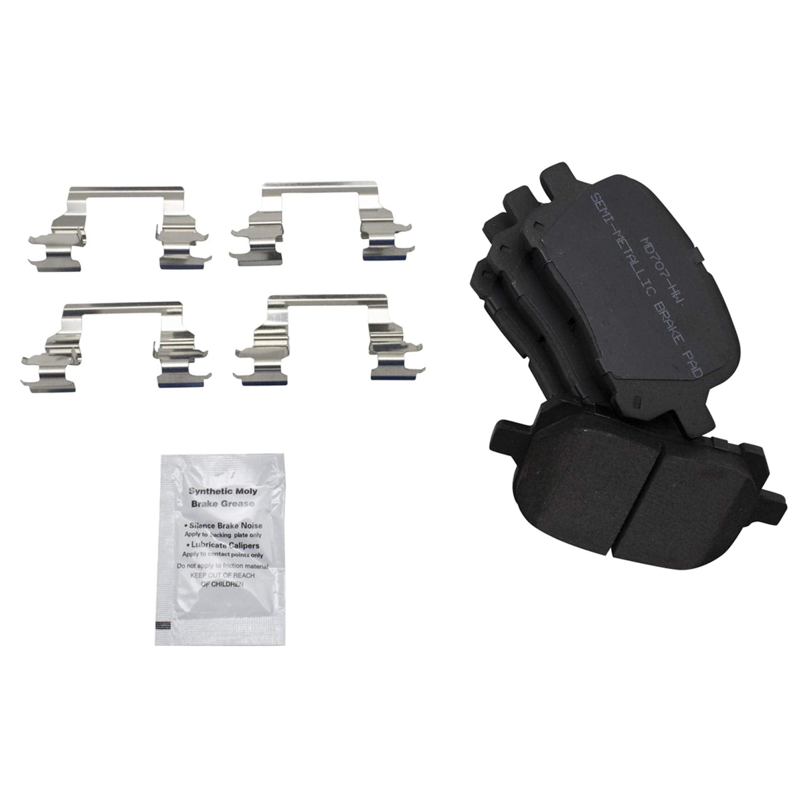 Trq Front Brake Pad & Rotor Kit Brake Pads Brake Rotor Semi-Metallic Premium G-Coated Compatible With 1999-2001 Lexus Rx300