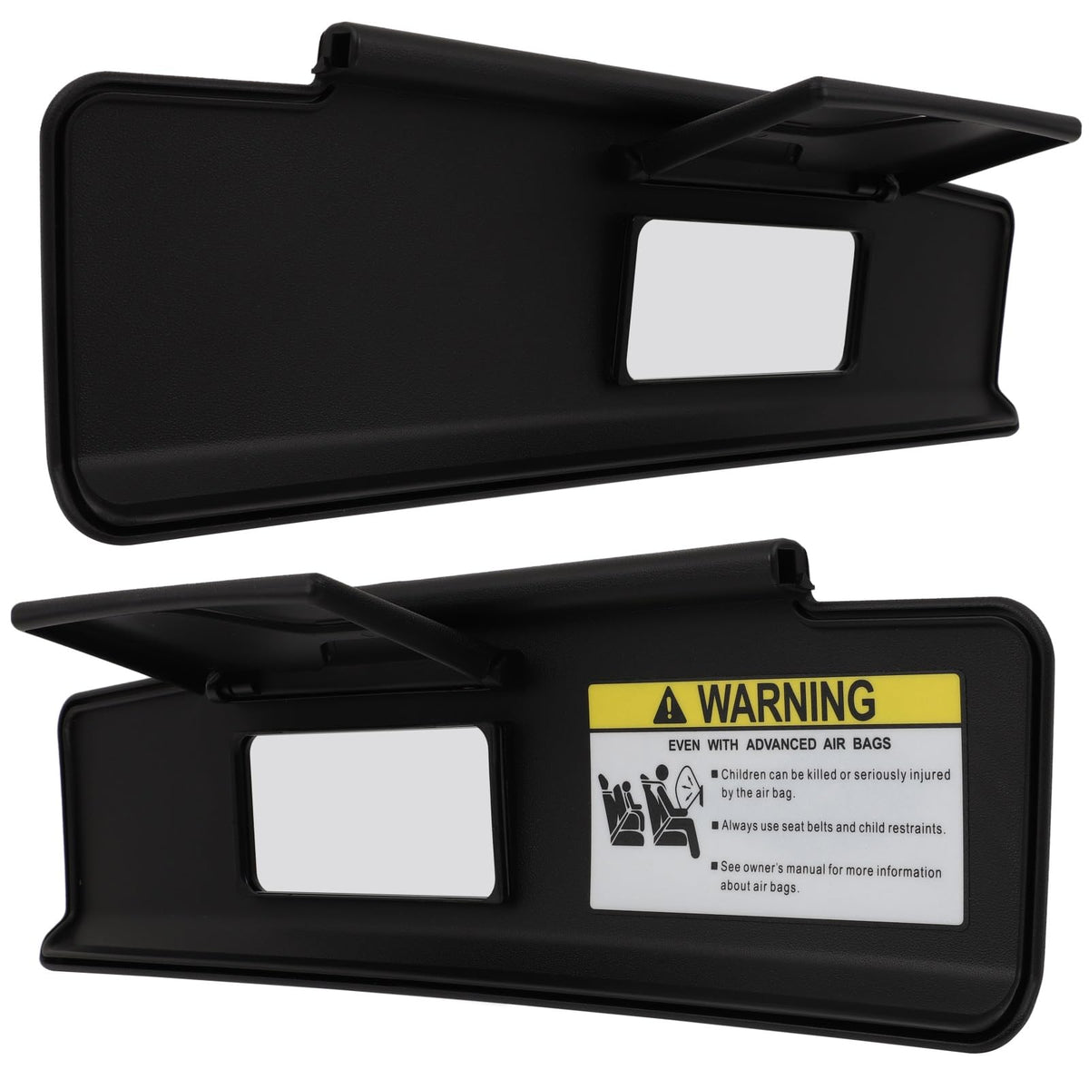 Scitoo Car Sun Visor Assbembly With Mirror Fit For 2006-2015 For Mazda For Mx-5 Miata Black Without Sunroof(Left And Right Sides