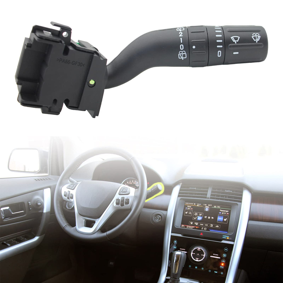 Zzcsz Sw7688 Windshield Wiper Switch Assembly Replacement For 2011-2015 Ford Edge, 2011-2019 Explorer, 2013-2018 Ford Police Interceptor Utility | 2011-2017 Lincoln Mkx Replaces# Db5Z-17A553-Ab