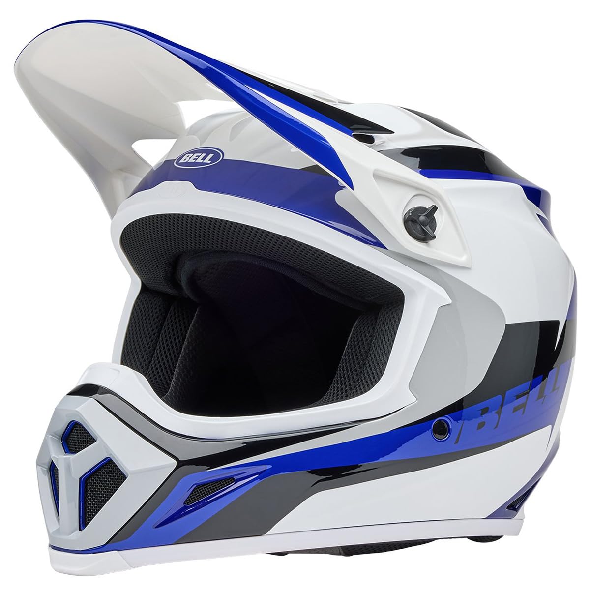 Bell Mx-9 Mips Dirt Helmet (Gloss Rift Blue/White - Medium)