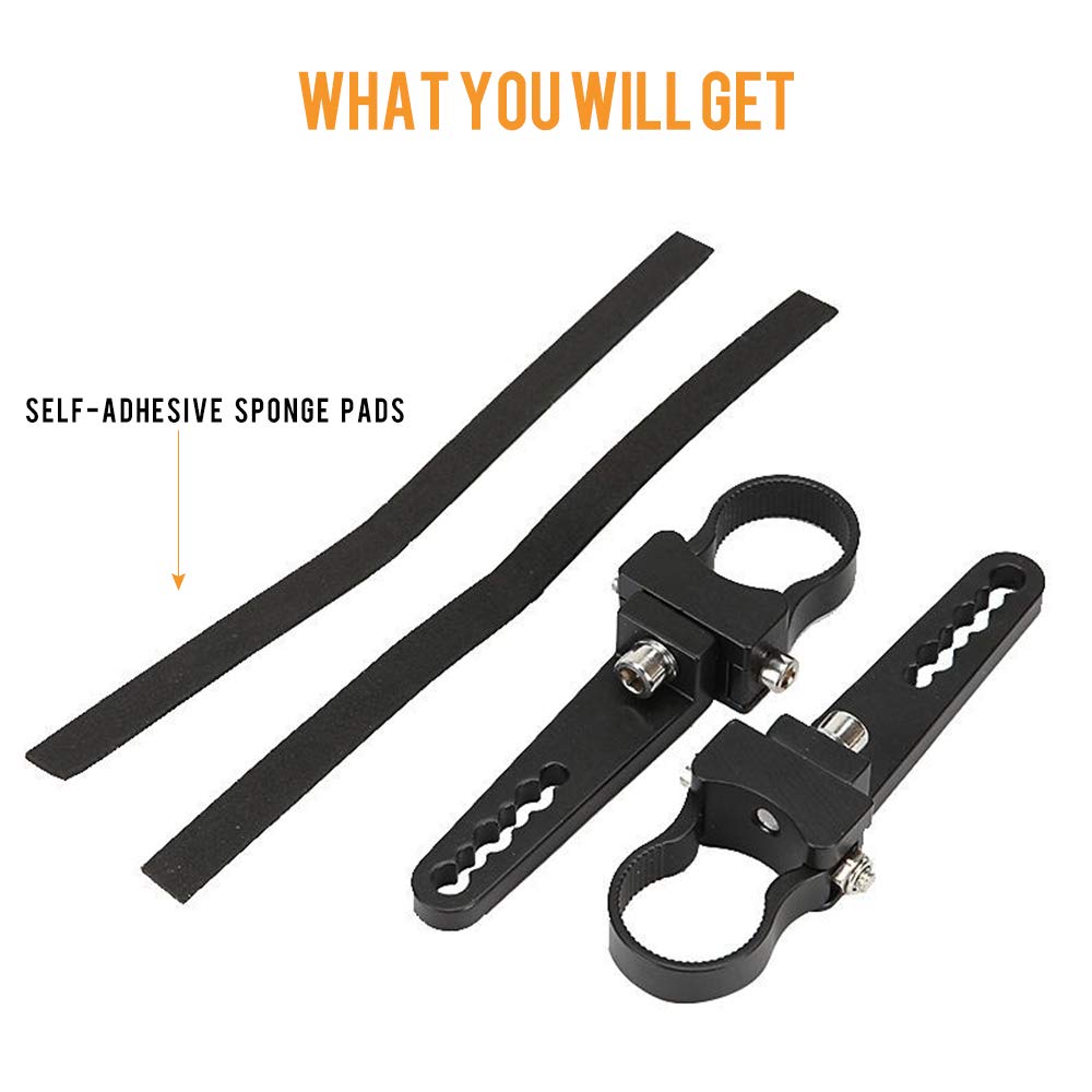Auxbeam Light Bar Mounting Bracket Kit 1.25 Inch Bull Bar Roll Cage Clamps Mount Clamps Universal Holder Kits For Led Hid Light
