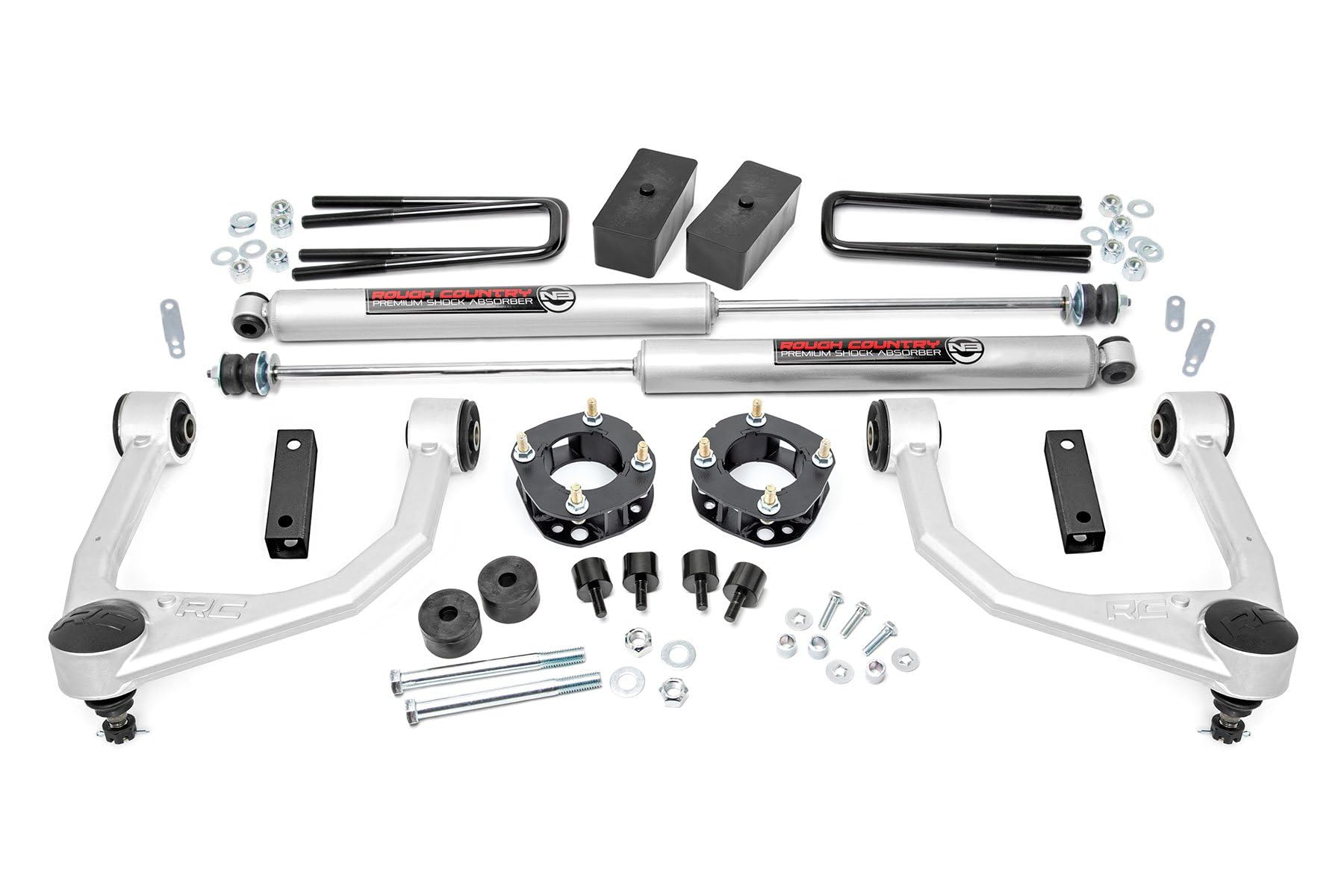 Rough Country 3.5'' Lift Kit W/N3 Shocks For 2007-2021 Tundra 2Wd/4Wd - 76830