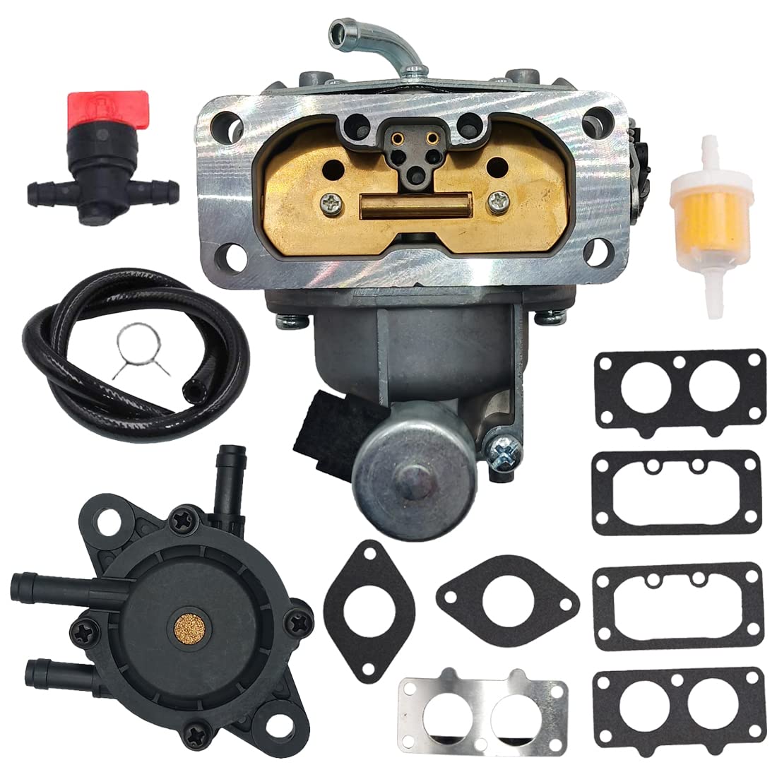Carburetor Fit For Kawasaki Fh721V Fh641V Fh601V Fh661V Fh680V Fx801V 22Hp Engine Carb With Fuel Pump Gaskets Replaces 15004-075