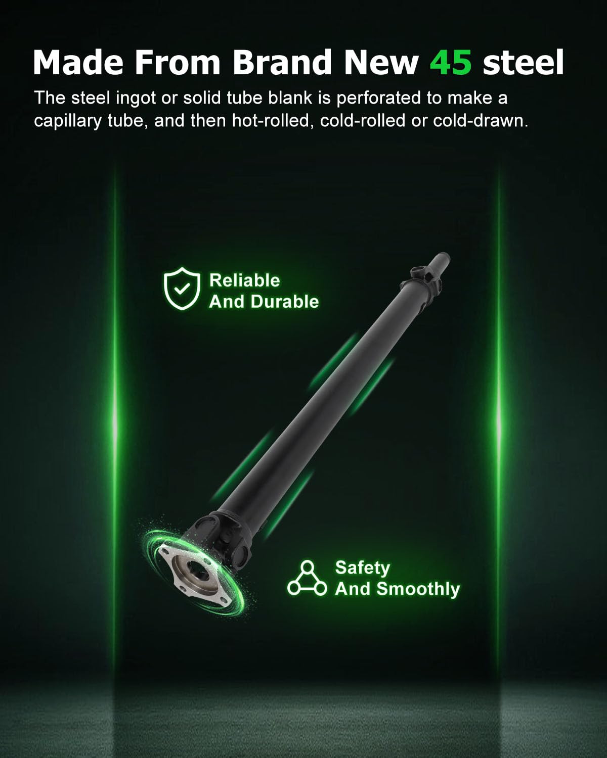 Scitoo 62.5'' Rear Drive Shaft Assembly Propeller Shaft Compatible For Chevy S10 1994-2003,For Gmc Sonoma 1994-2003 15043842