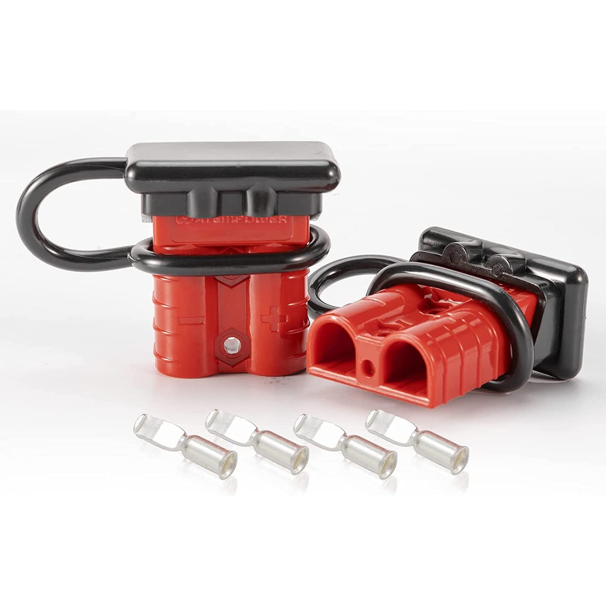 Bunker Indust 6-10 Gauge 50A Battery Quick Connect/Disconnect Wire Harness Plug Kit Battery Cable Quick Connect Disconnect Plug 