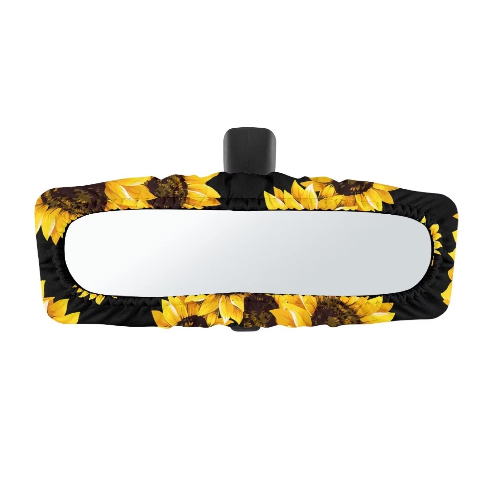 Huisefor Sunflower Car Rear View Mirror Cover, Sun Protection Dustproof Car Rearview Mirror Elastic Sleeve Auto Rear View Mirror