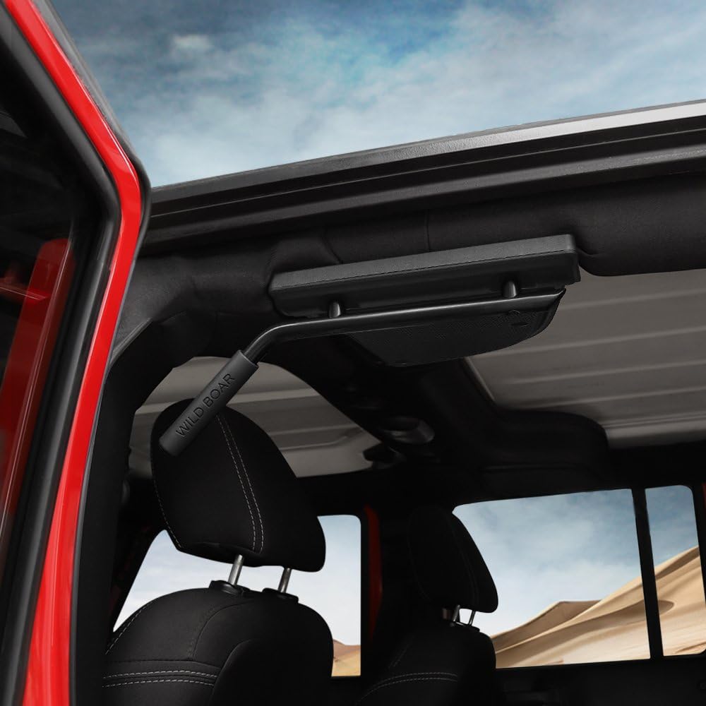 Voodonala Black Rear Grab Handles Roll Bar For 2007-2018 Jeep Jk Wrangler Unlimited 4-Door (Aluminum Alloy)