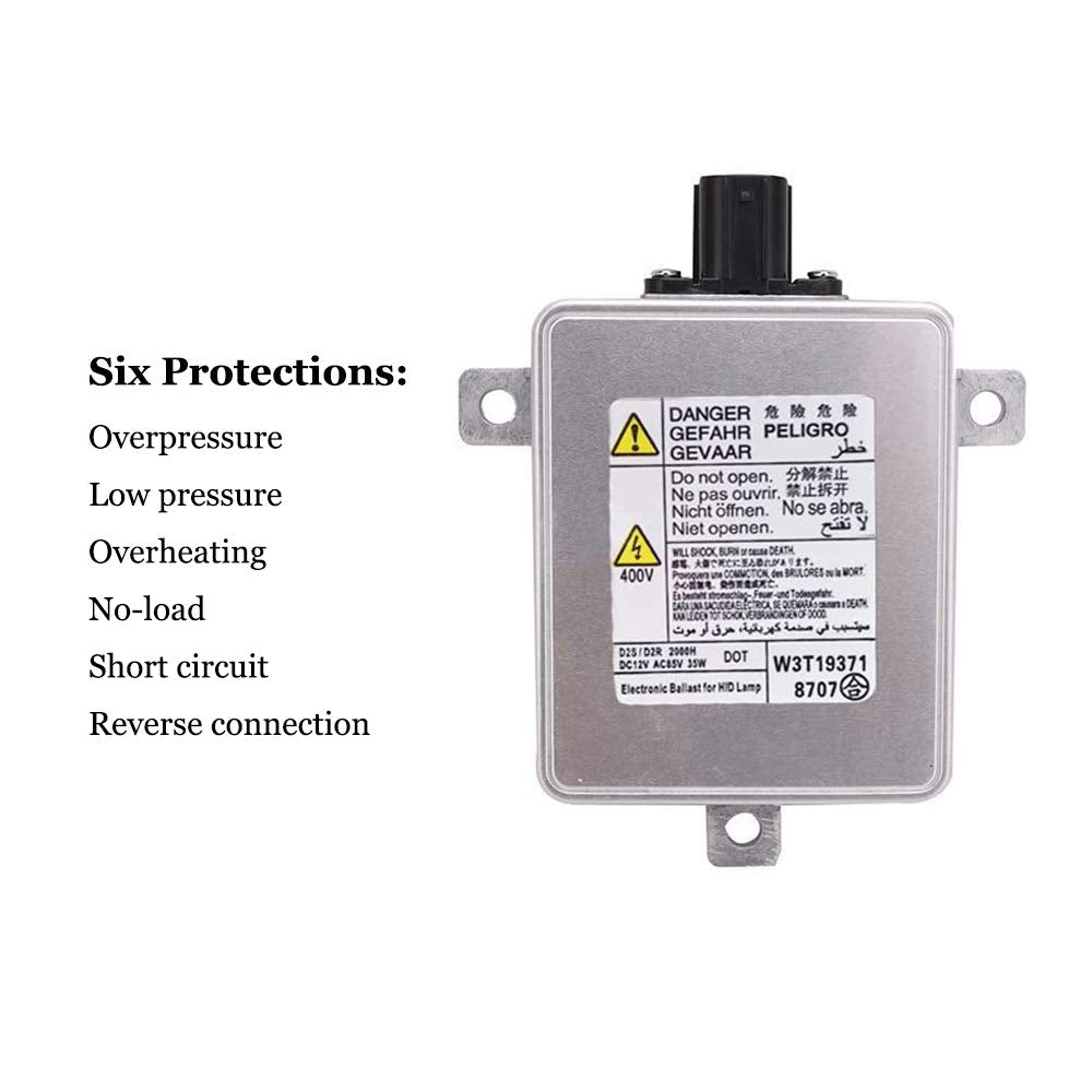 W3T19371 Xenon Headlight Ballast With Igniter And D2S Bulb For 2006-2014 Acura 2004-2014 Honda 2007-2014 Mazda 2007-2012 Mitsubishi W3T15671 W3T16271 W3T20971