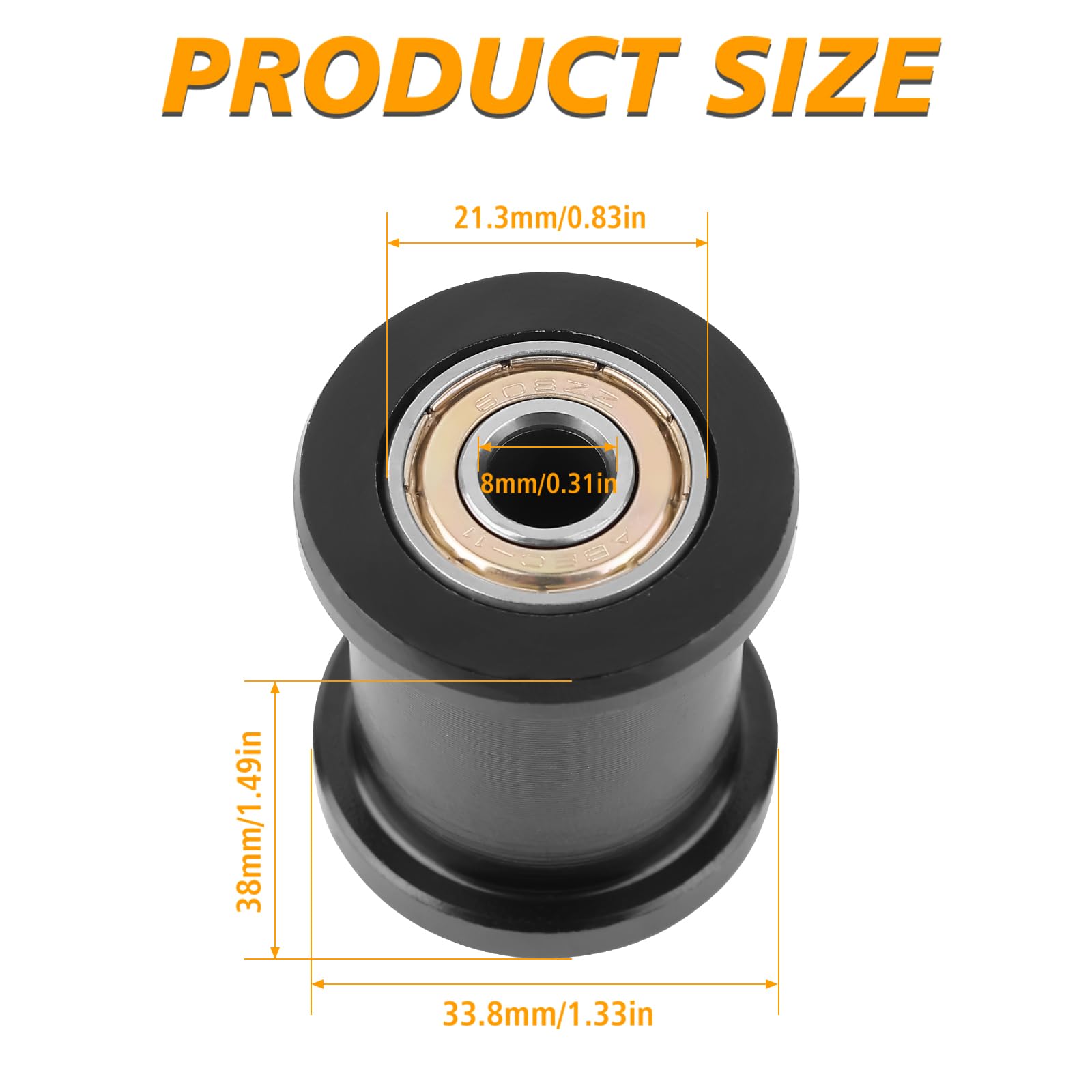 Mini Bike Chain Tensioner Roller For Coleman Ct100U Cc100X Baja Doodlebug Db30 Motovox Hensim 79Cc 97Cc 98Cc 100Cc 2.5 2.8 3.0Hp Powersport Mini Bike Parts